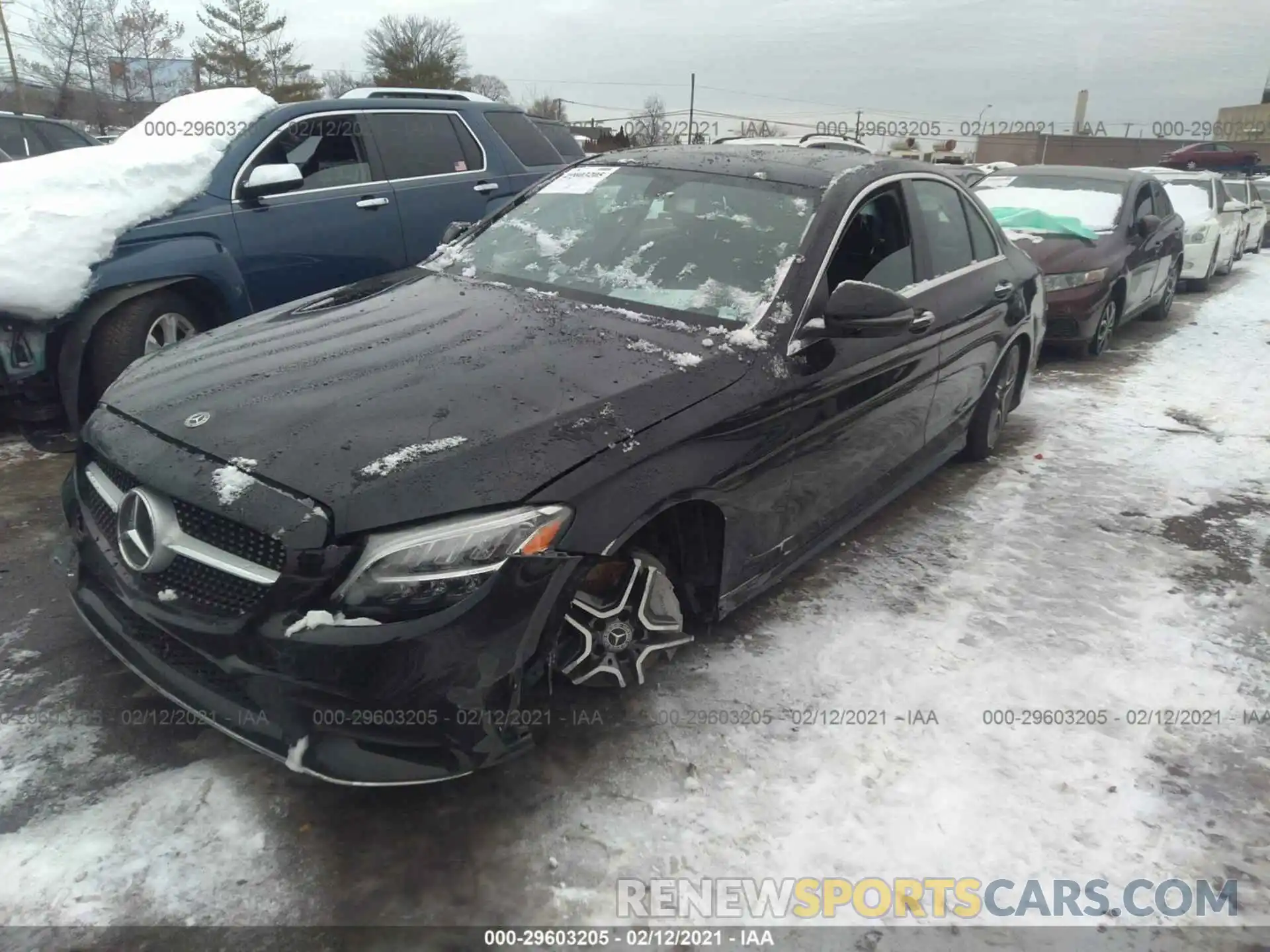 2 Photograph of a damaged car WDDWF8EB0LR546692 MERCEDES-BENZ C-CLASS 2020