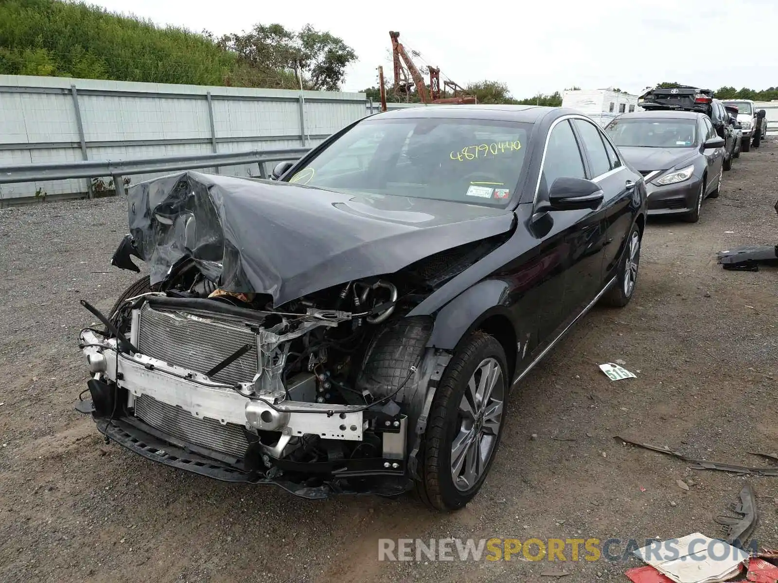 2 Photograph of a damaged car WDDWF8EB0LR550838 MERCEDES-BENZ C CLASS 2020