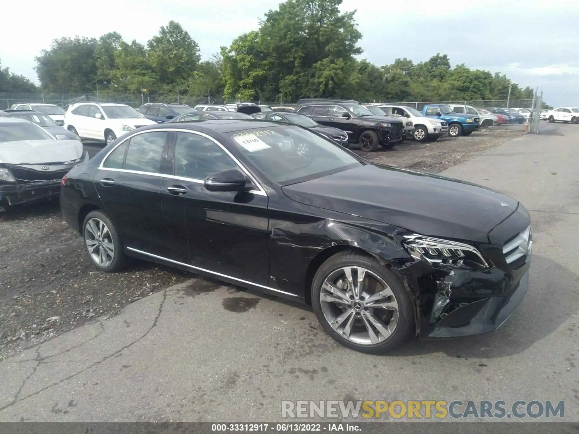 1 Photograph of a damaged car WDDWF8EB0LR564545 MERCEDES-BENZ C-CLASS 2020