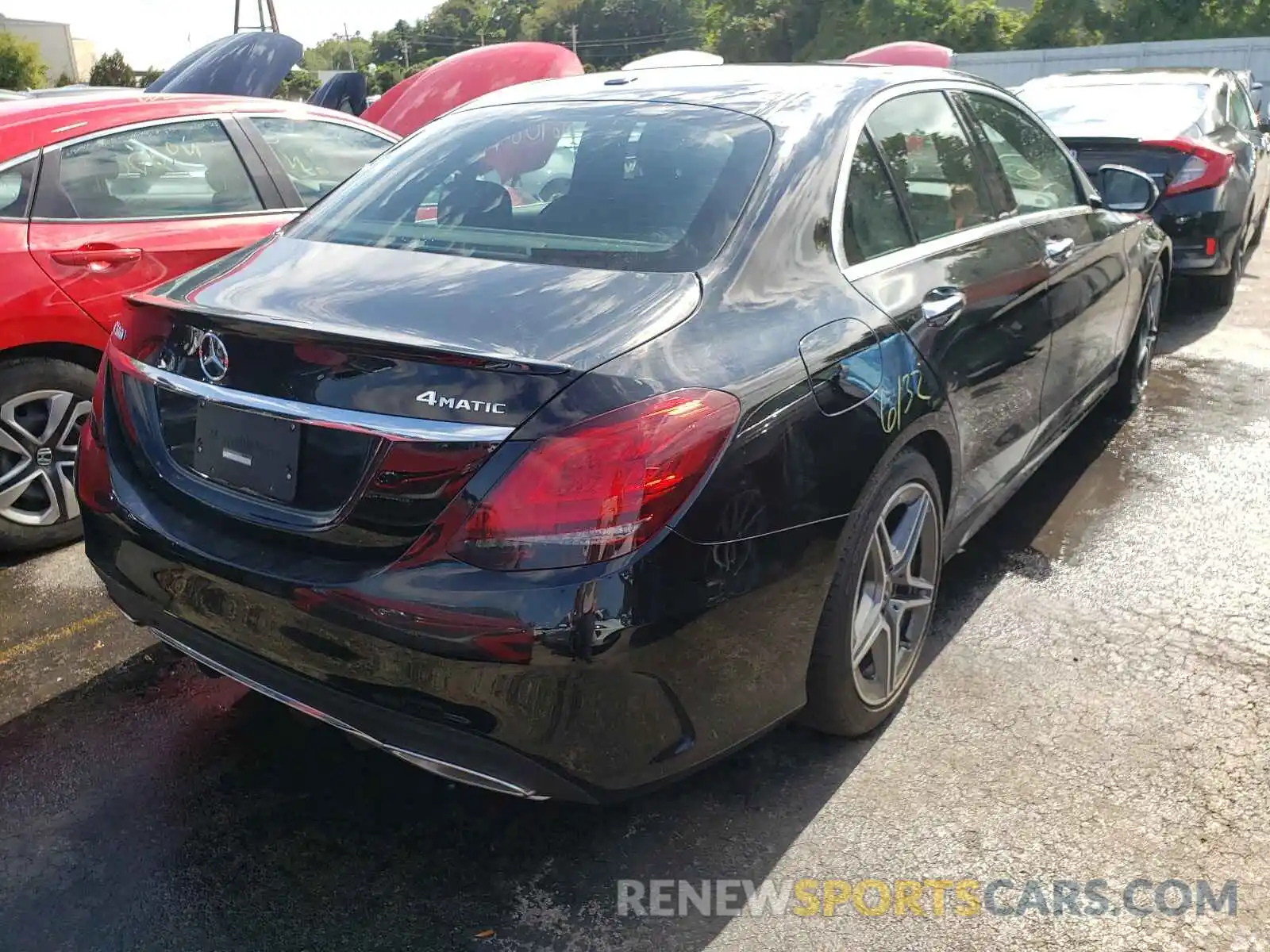 4 Photograph of a damaged car WDDWF8EB0LR564643 MERCEDES-BENZ C-CLASS 2020