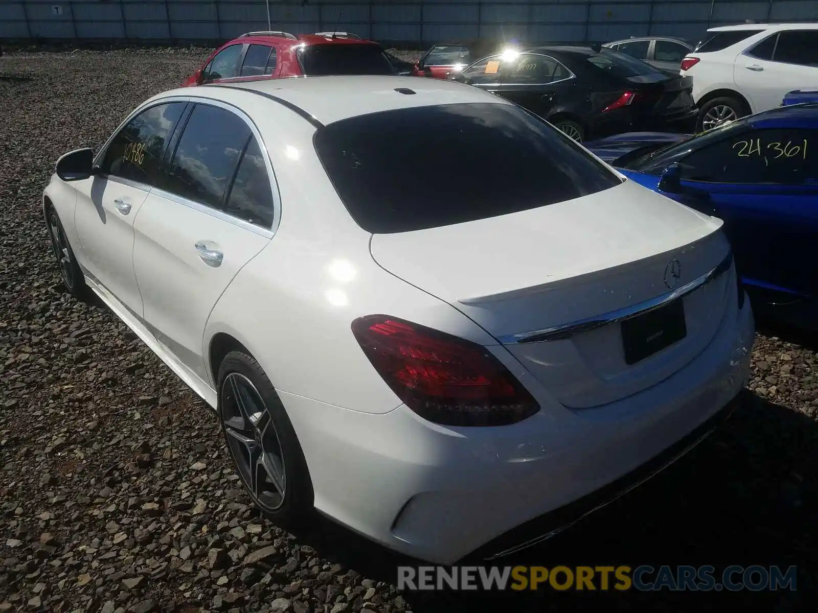 3 Photograph of a damaged car WDDWF8EB1LR545583 MERCEDES-BENZ C CLASS 2020