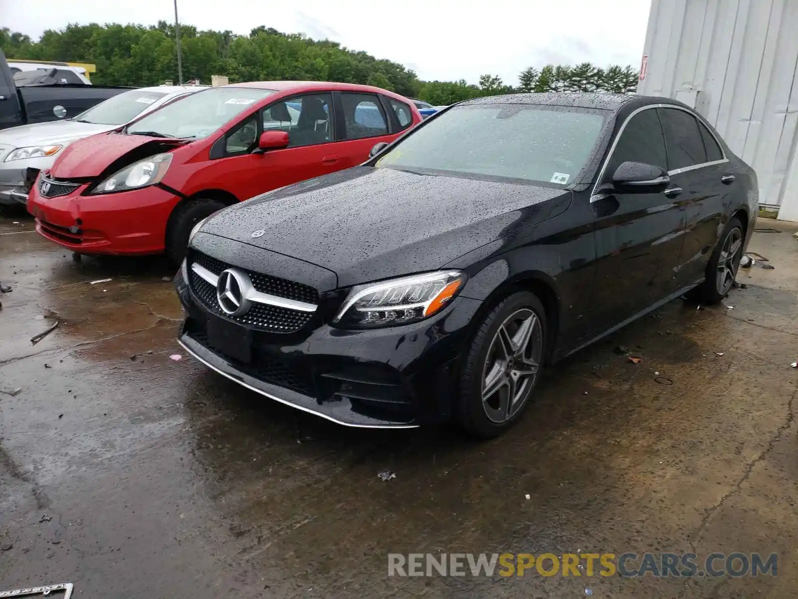 2 Photograph of a damaged car WDDWF8EB1LR553442 MERCEDES-BENZ C-CLASS 2020