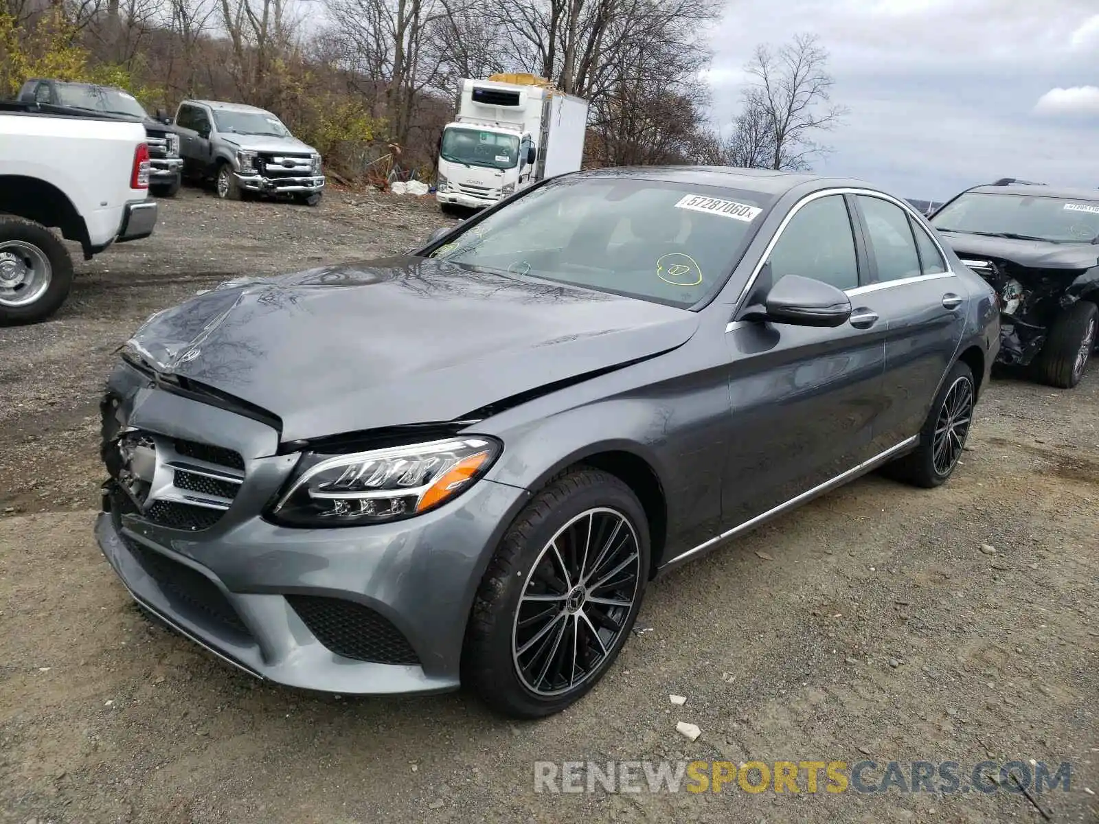 2 Photograph of a damaged car WDDWF8EB2LR527979 MERCEDES-BENZ C CLASS 2020