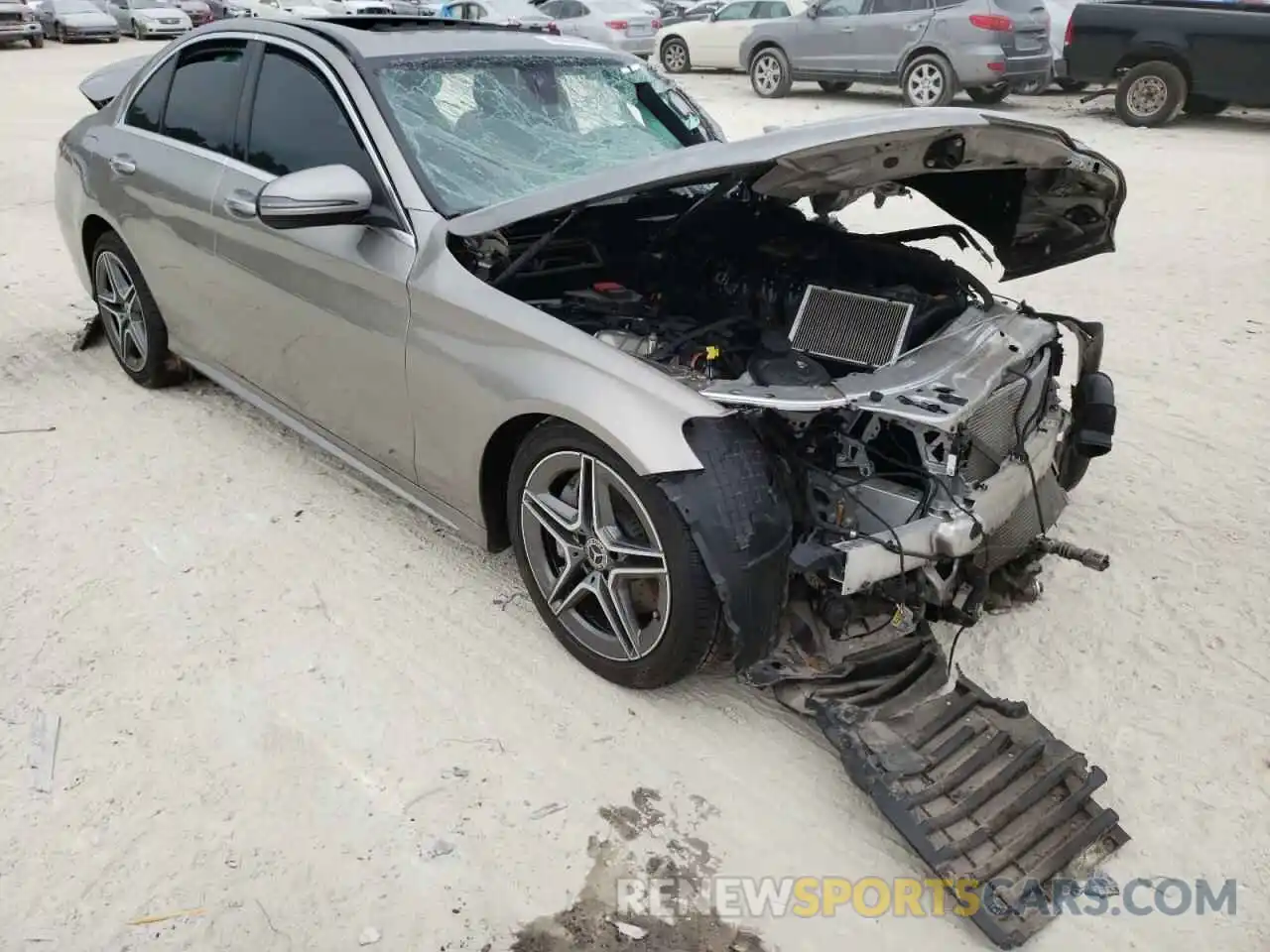 1 Photograph of a damaged car WDDWF8EB2LR536097 MERCEDES-BENZ C-CLASS 2020