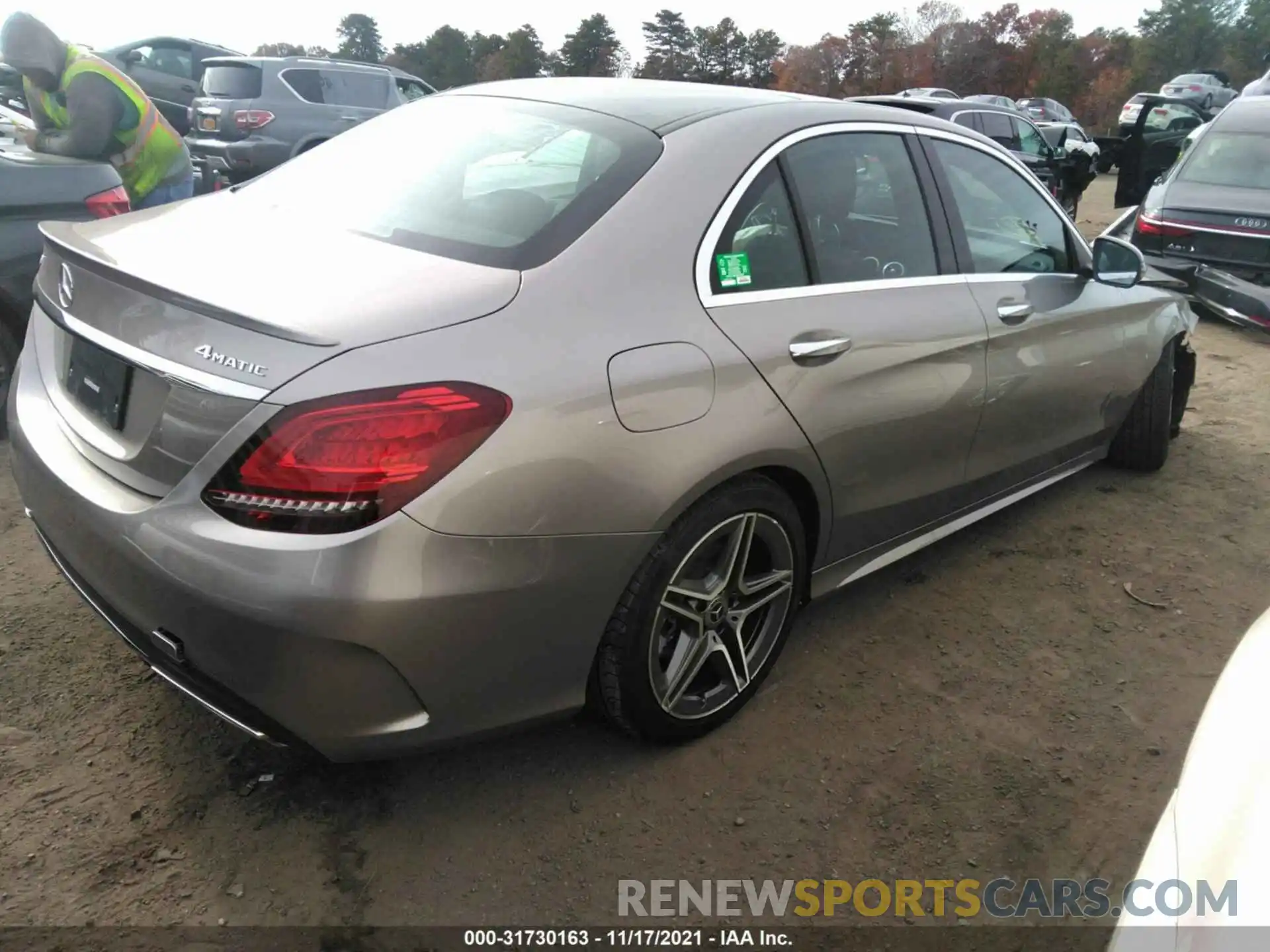 4 Photograph of a damaged car WDDWF8EB2LR539713 MERCEDES-BENZ C-CLASS 2020