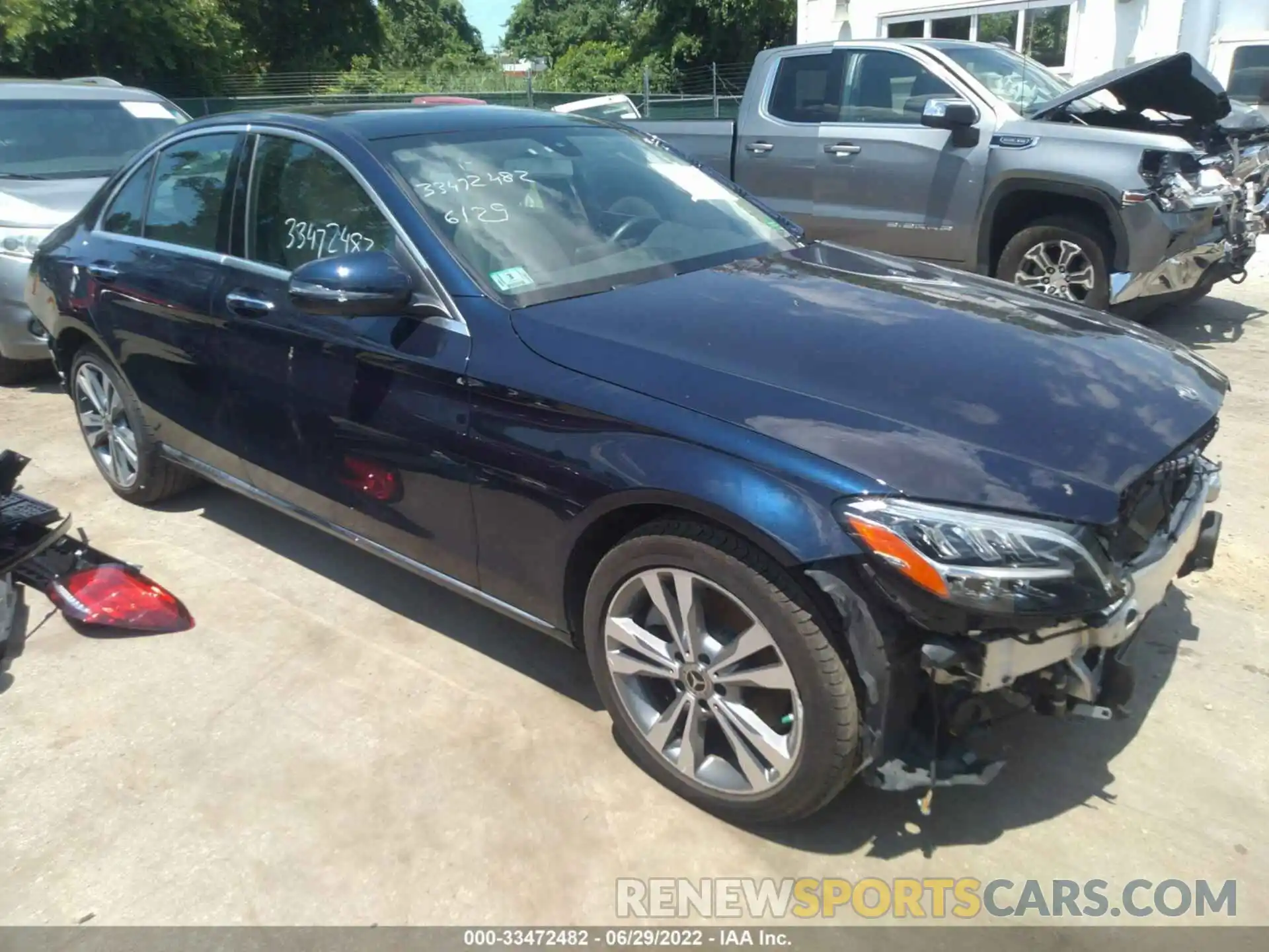 1 Photograph of a damaged car WDDWF8EB2LR562022 MERCEDES-BENZ C-CLASS 2020