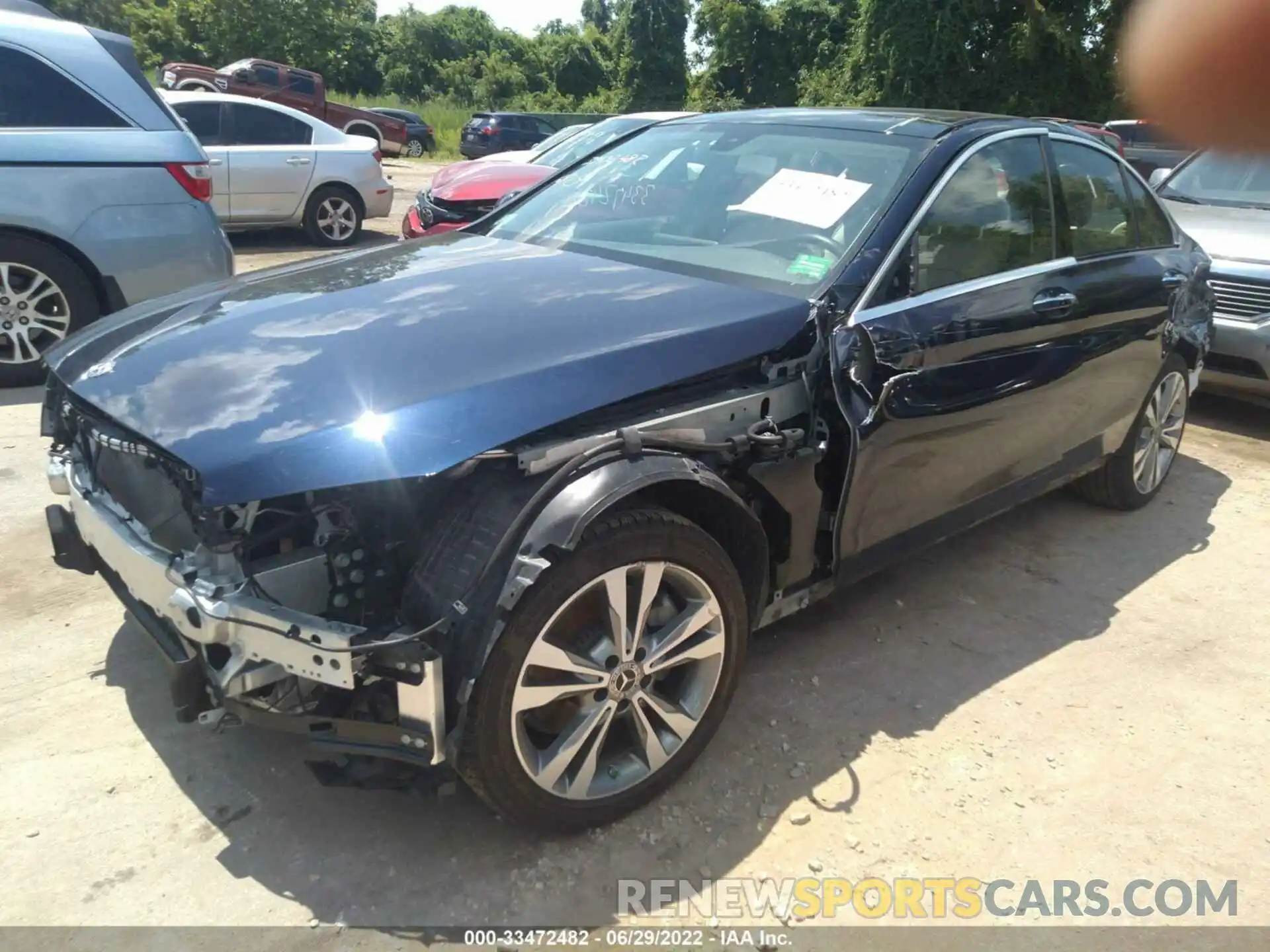 2 Photograph of a damaged car WDDWF8EB2LR562022 MERCEDES-BENZ C-CLASS 2020