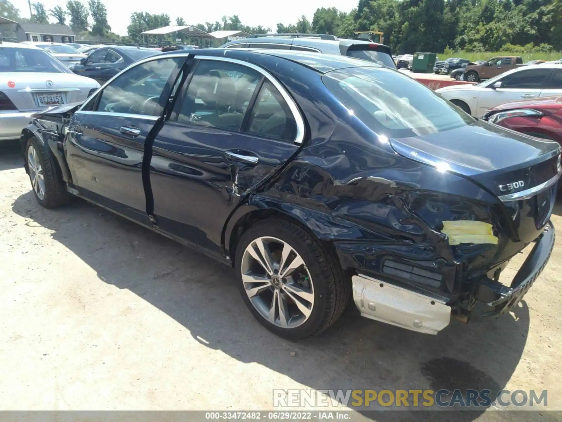 3 Photograph of a damaged car WDDWF8EB2LR562022 MERCEDES-BENZ C-CLASS 2020