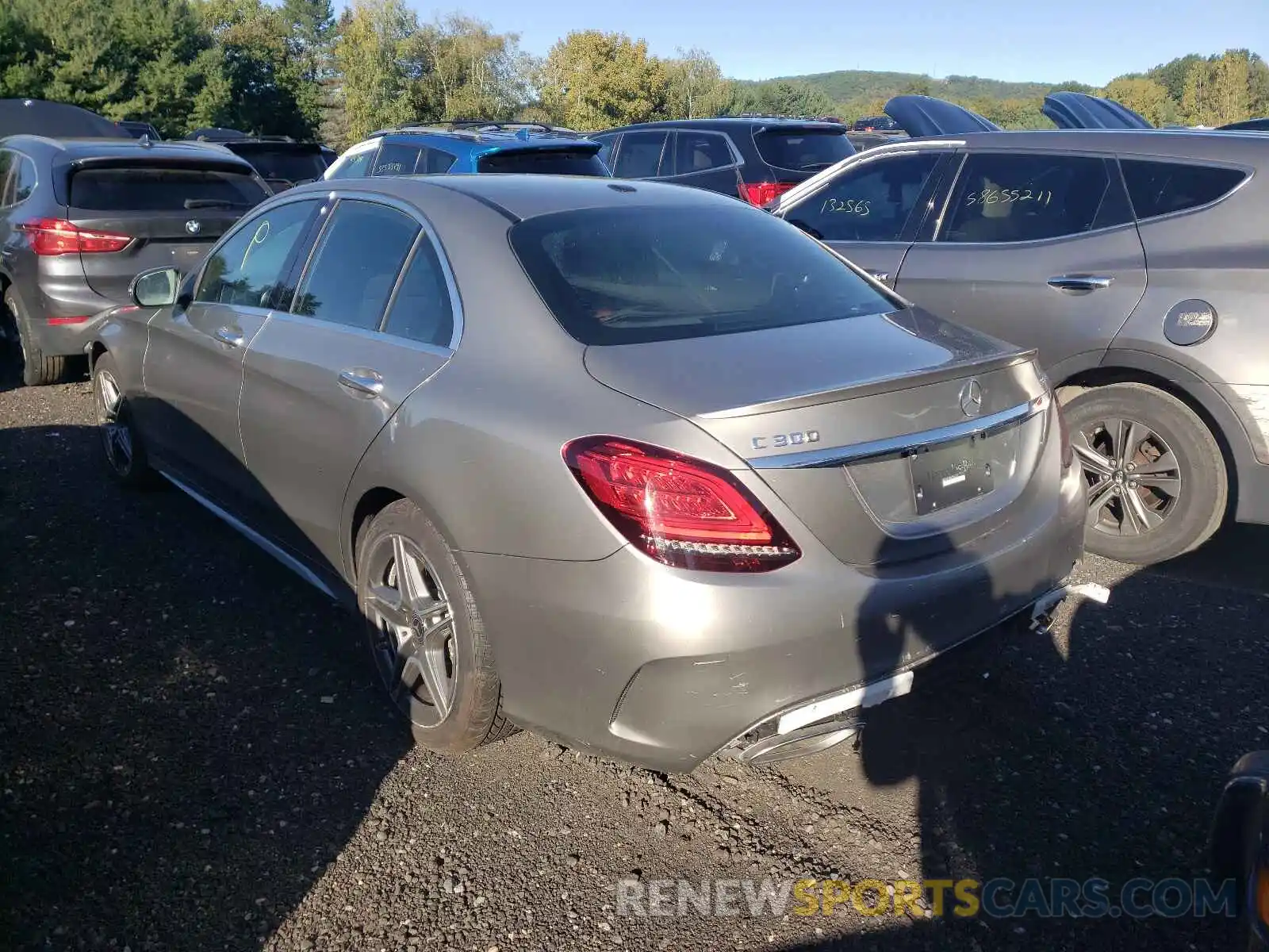 3 Photograph of a damaged car WDDWF8EB3LR525772 MERCEDES-BENZ C-CLASS 2020