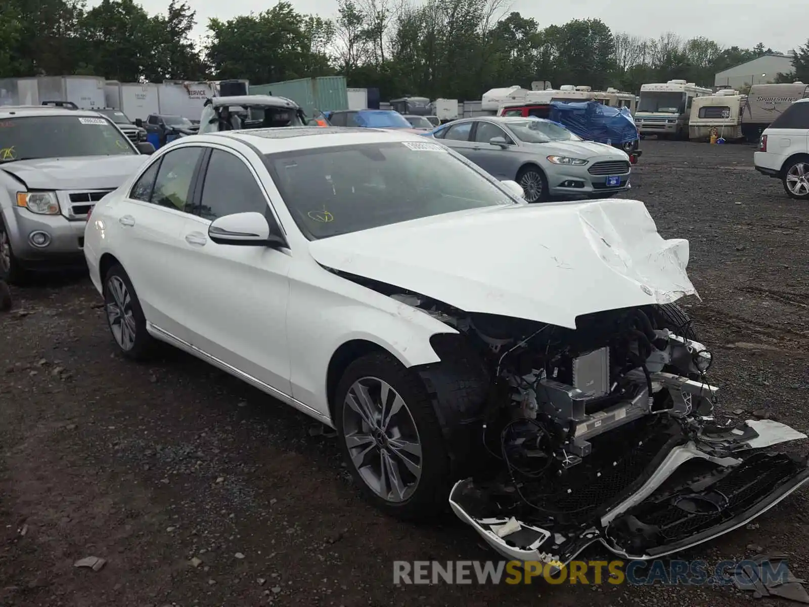 1 Photograph of a damaged car WDDWF8EB3LR526923 MERCEDES-BENZ C CLASS 2020