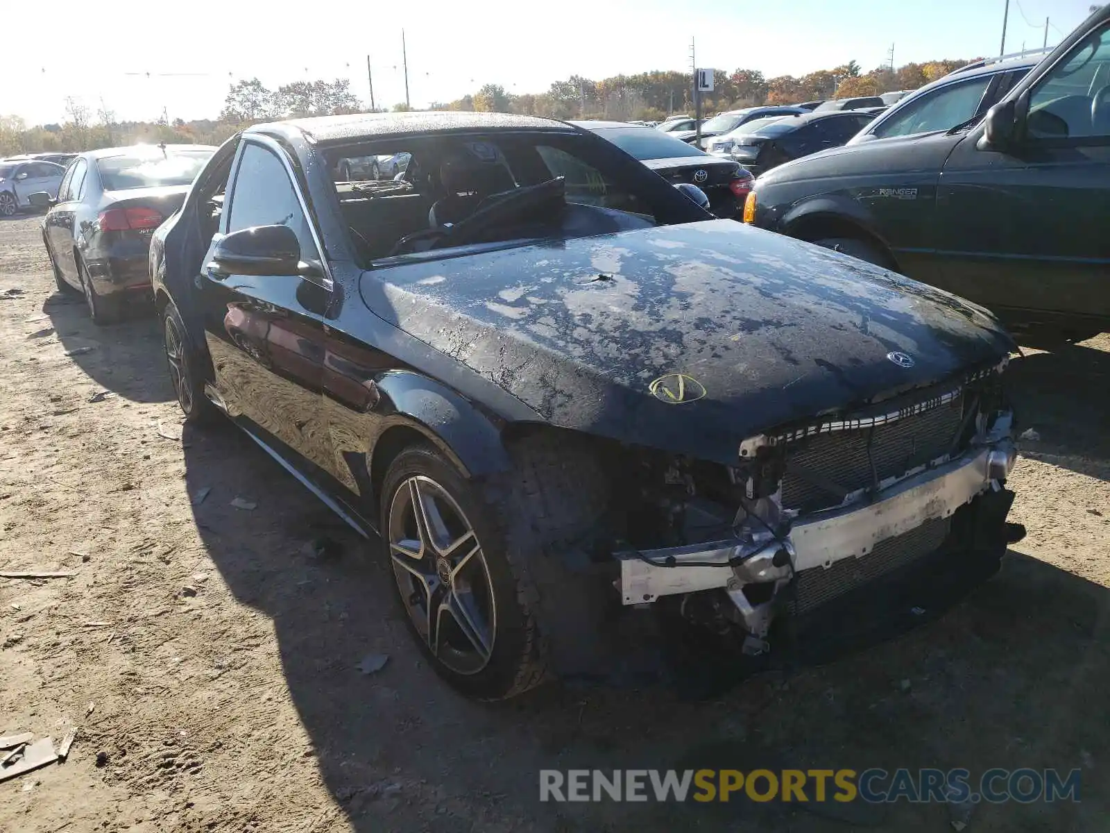 1 Photograph of a damaged car WDDWF8EB3LR546749 MERCEDES-BENZ C-CLASS 2020