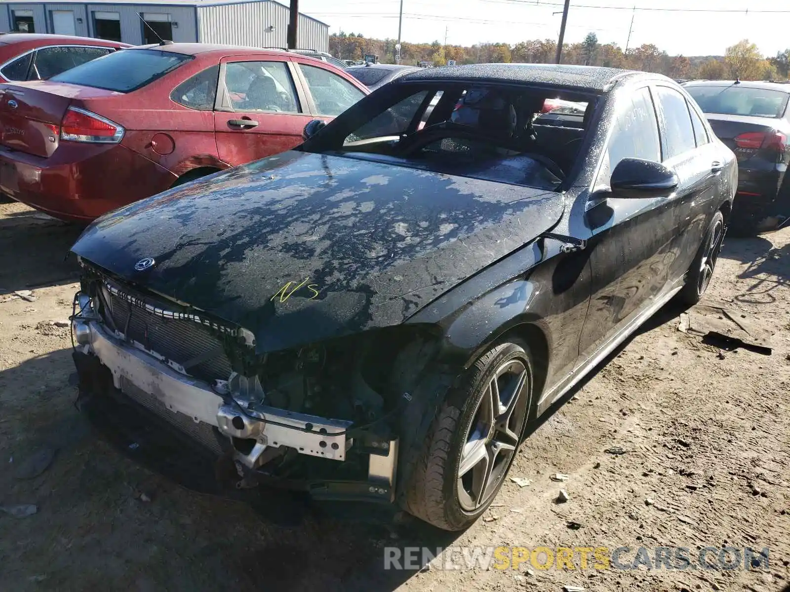 2 Photograph of a damaged car WDDWF8EB3LR546749 MERCEDES-BENZ C-CLASS 2020