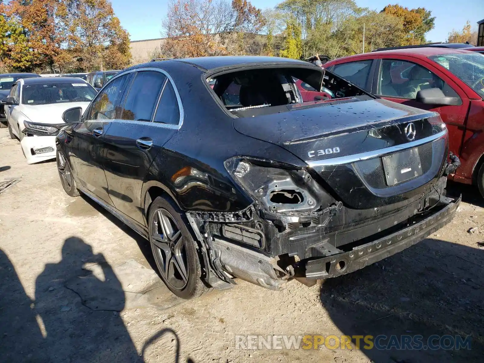 3 Photograph of a damaged car WDDWF8EB3LR546749 MERCEDES-BENZ C-CLASS 2020