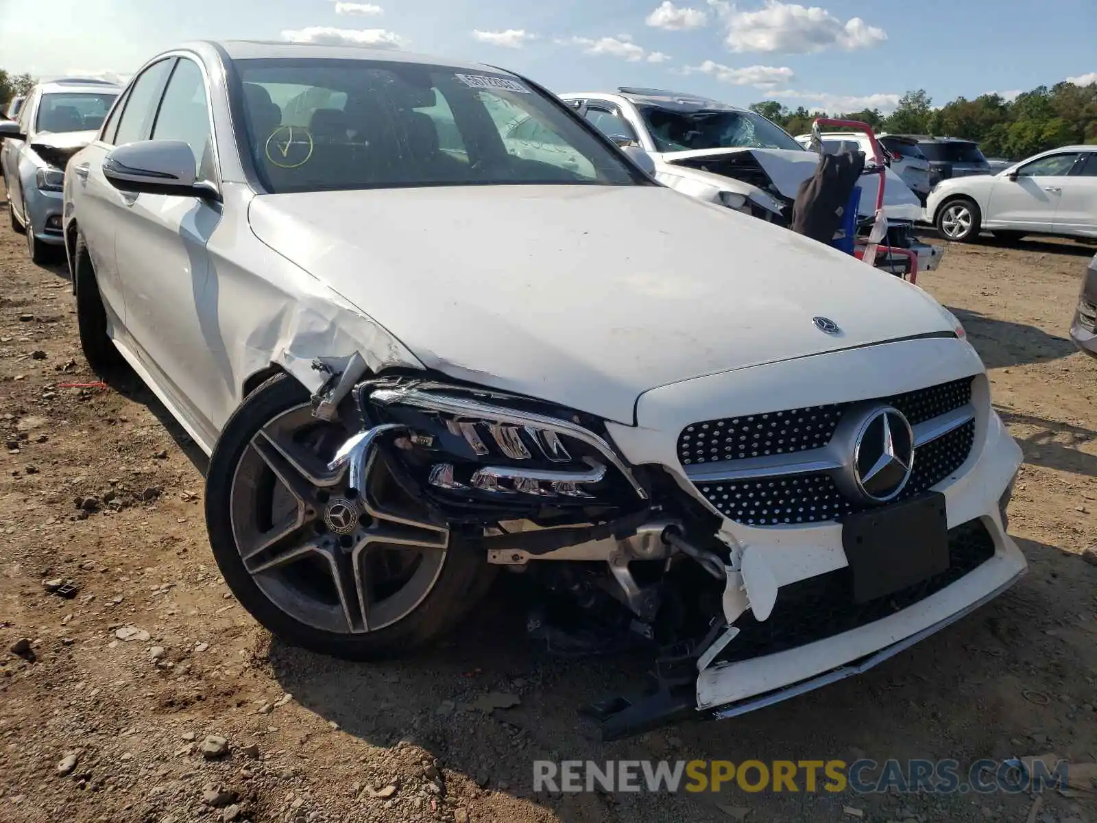 1 Photograph of a damaged car WDDWF8EB3LR549750 MERCEDES-BENZ C-CLASS 2020