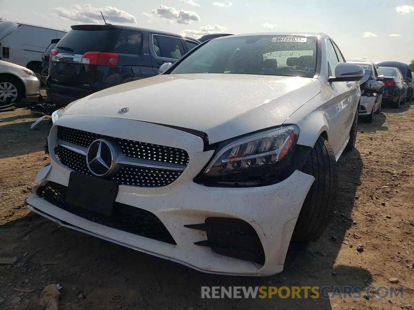 2 Photograph of a damaged car WDDWF8EB3LR549750 MERCEDES-BENZ C-CLASS 2020