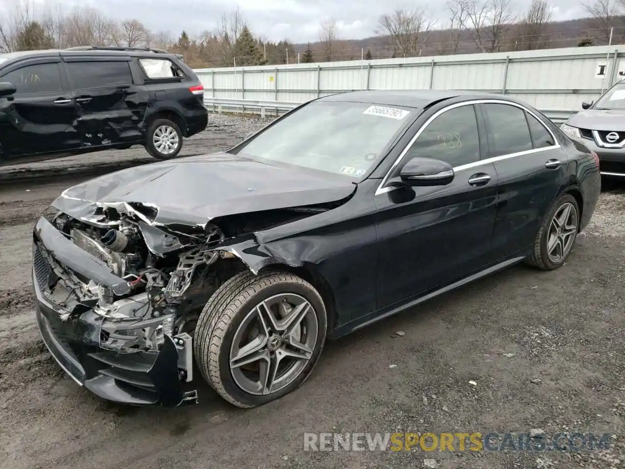 2 Photograph of a damaged car WDDWF8EB3LR549943 MERCEDES-BENZ C-CLASS 2020