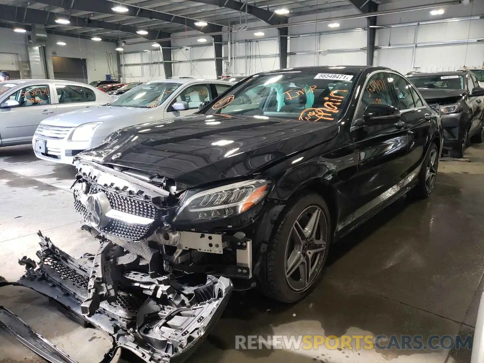 2 Photograph of a damaged car WDDWF8EB3LR556410 MERCEDES-BENZ C-CLASS 2020