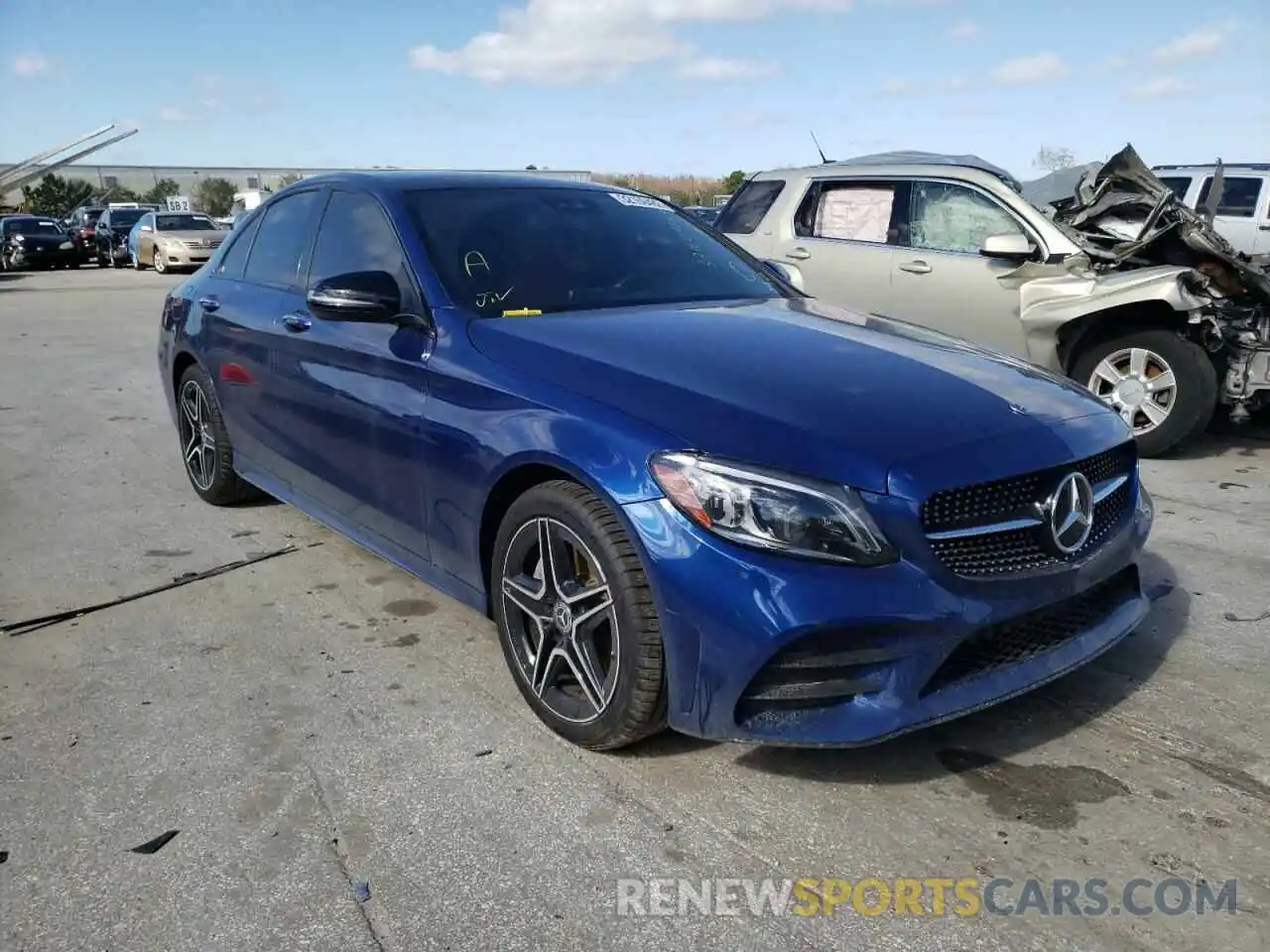 1 Photograph of a damaged car WDDWF8EB3LR562465 MERCEDES-BENZ C-CLASS 2020