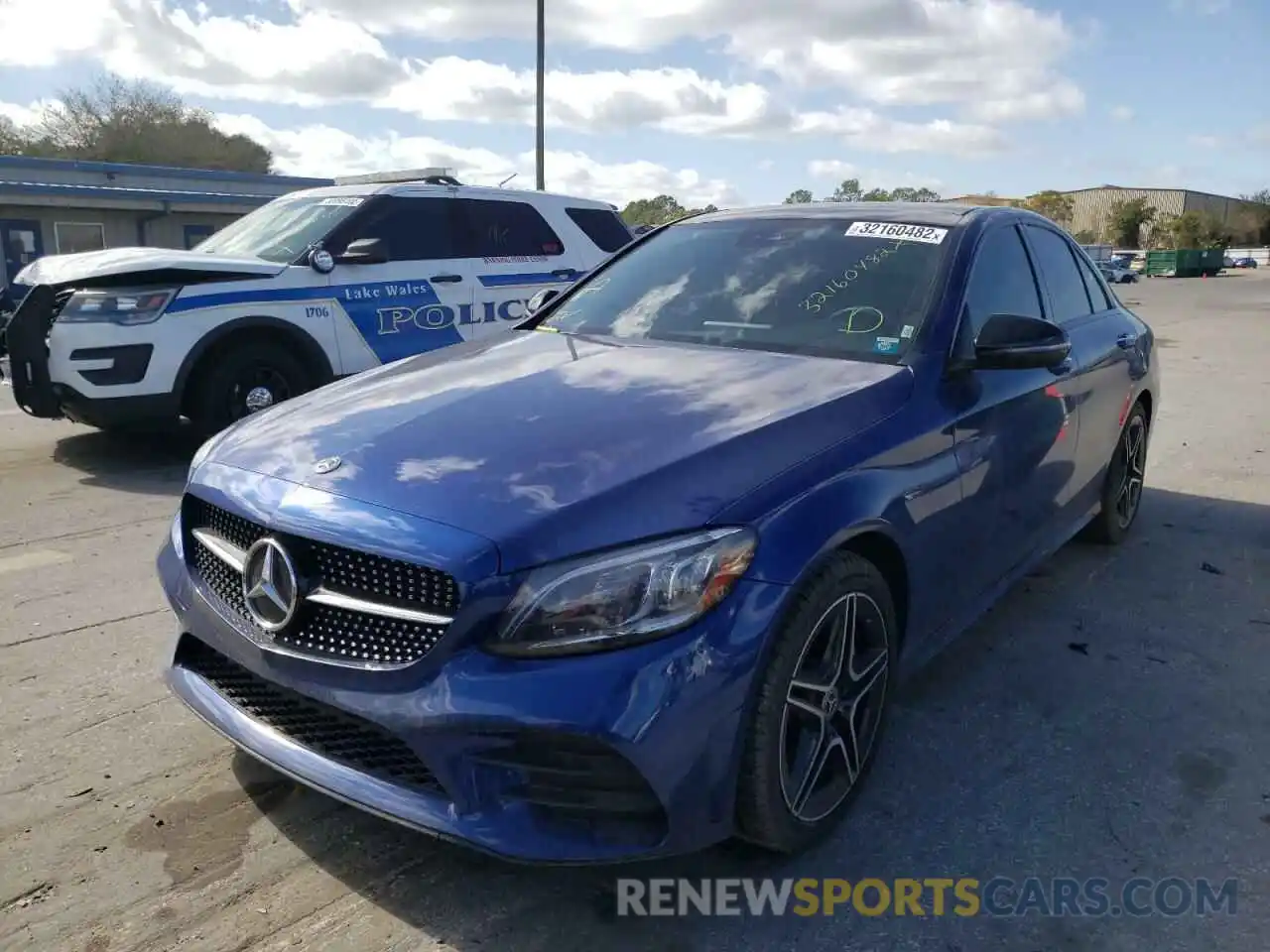 2 Photograph of a damaged car WDDWF8EB3LR562465 MERCEDES-BENZ C-CLASS 2020