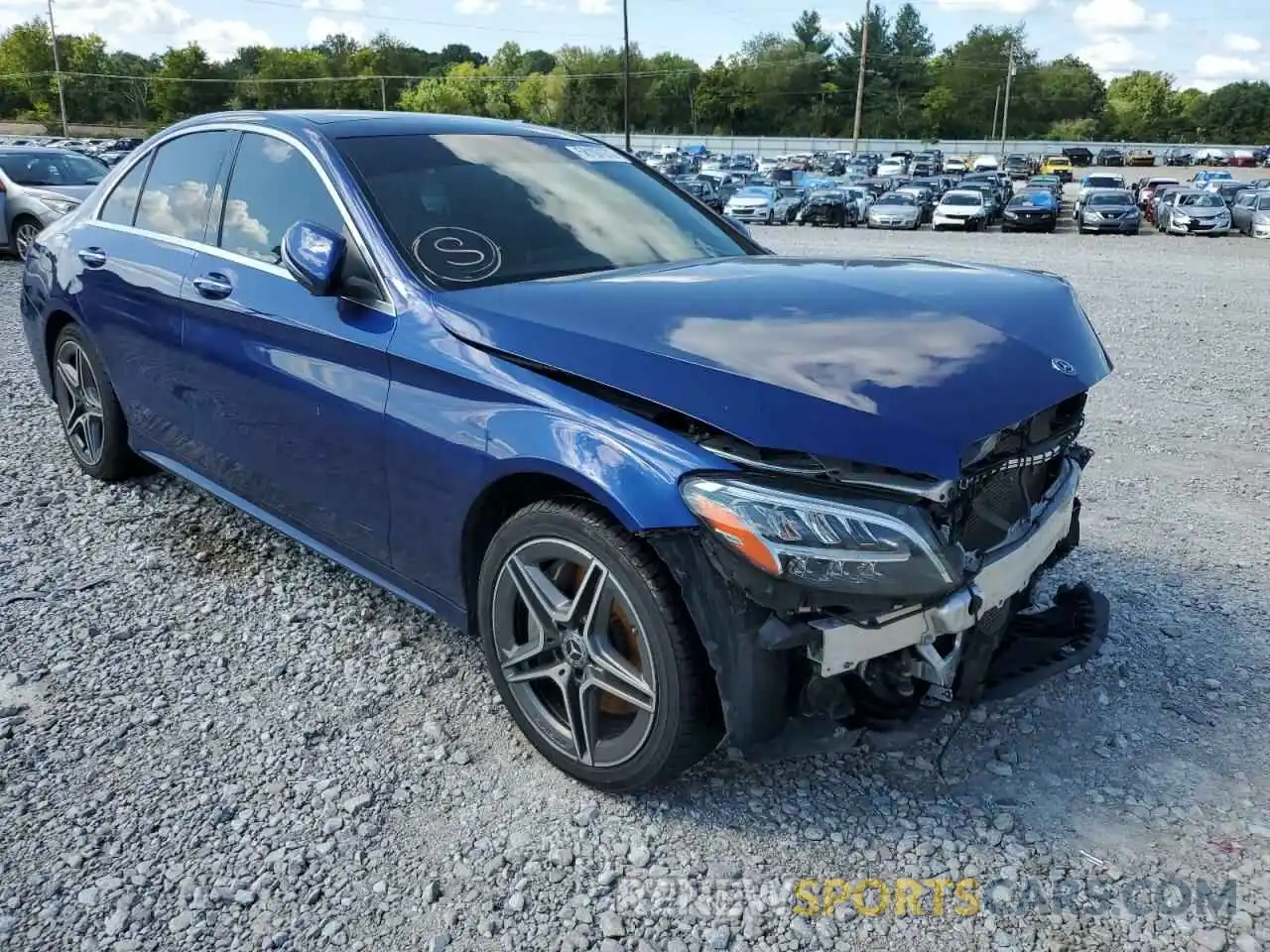 1 Photograph of a damaged car WDDWF8EB3LR564068 MERCEDES-BENZ C-CLASS 2020