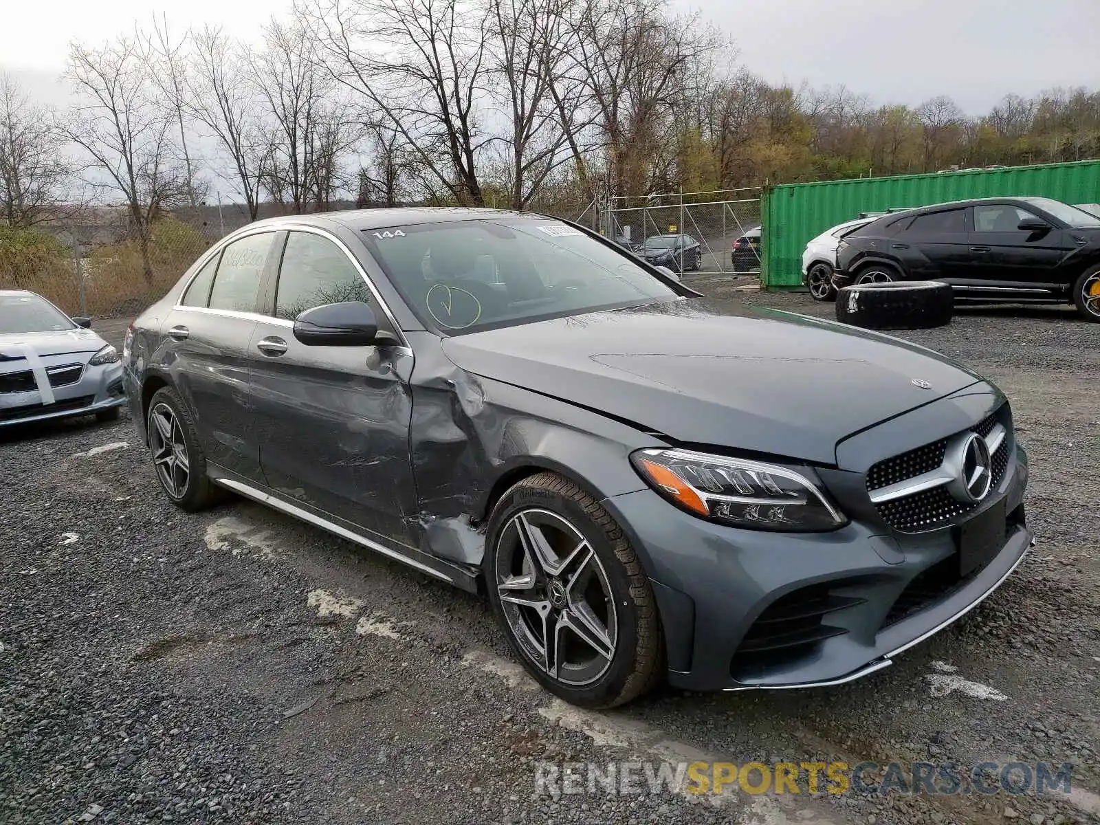 1 Photograph of a damaged car WDDWF8EB4LR547277 MERCEDES-BENZ C CLASS 2020