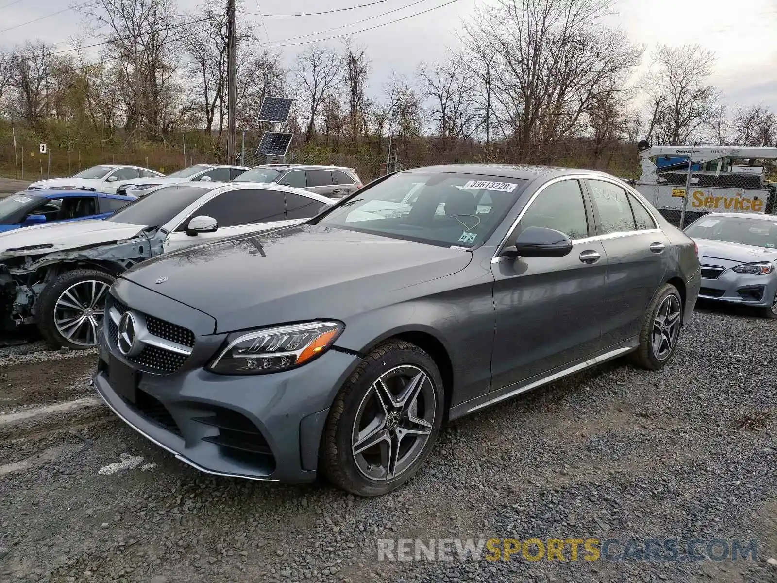 2 Photograph of a damaged car WDDWF8EB4LR547277 MERCEDES-BENZ C CLASS 2020