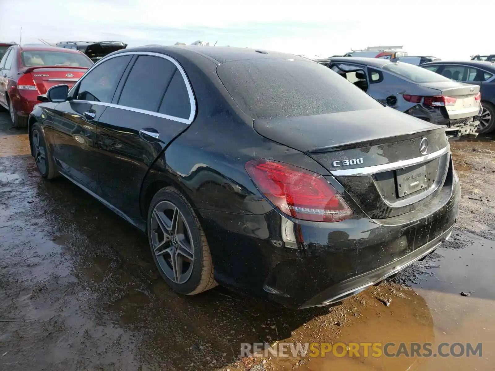 3 Photograph of a damaged car WDDWF8EB4LR563849 MERCEDES-BENZ C CLASS 2020