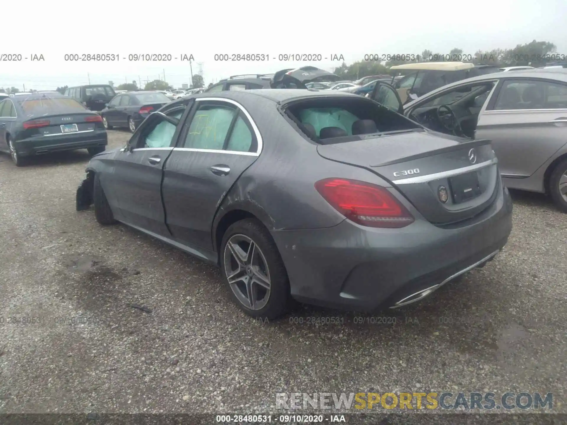 3 Photograph of a damaged car WDDWF8EB5LR527393 MERCEDES-BENZ C-CLASS 2020