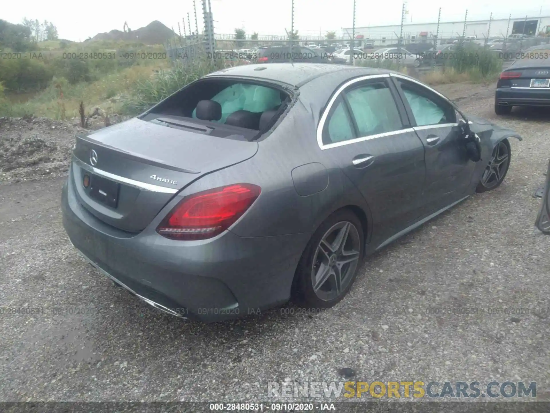 4 Photograph of a damaged car WDDWF8EB5LR527393 MERCEDES-BENZ C-CLASS 2020