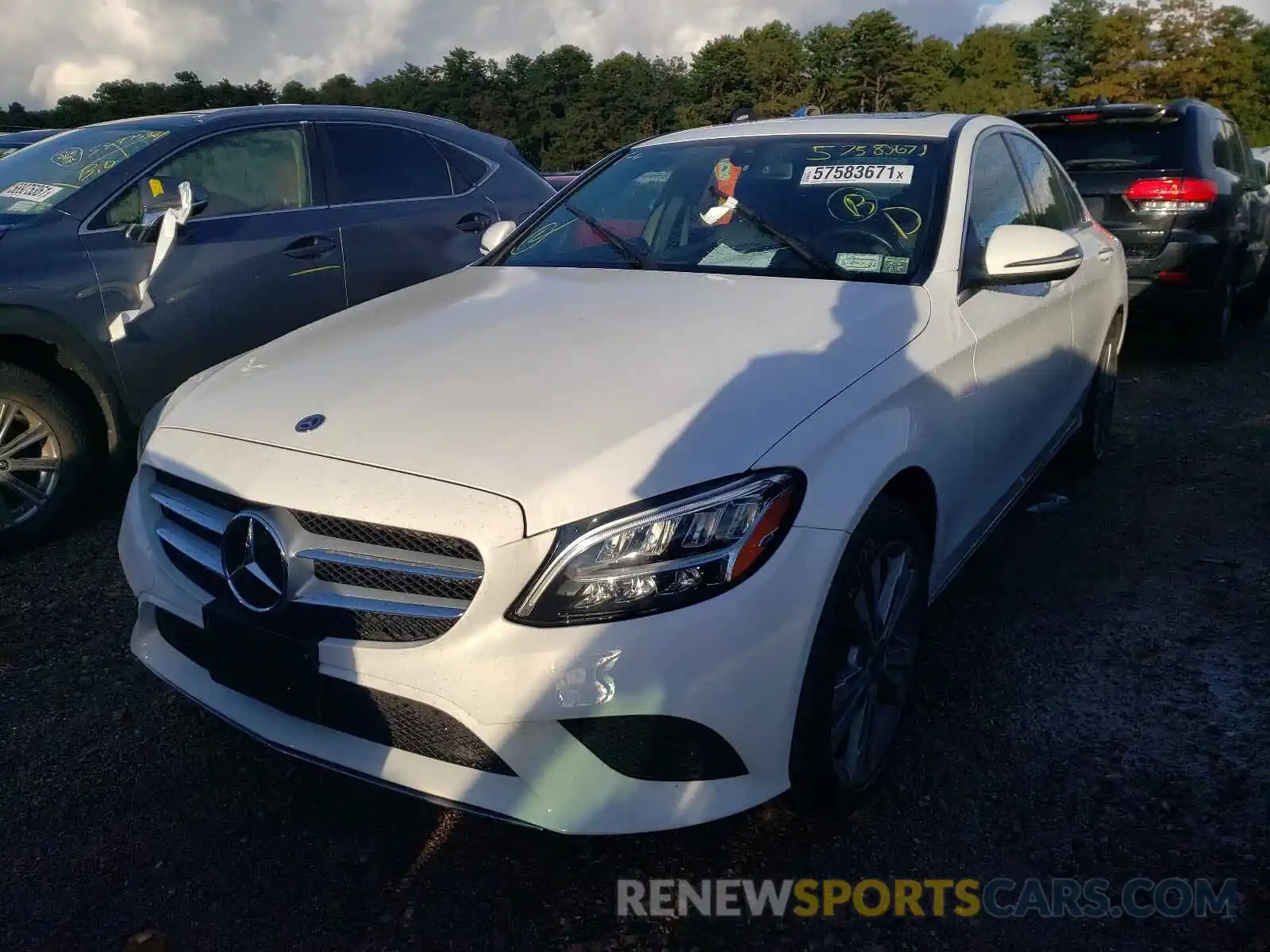 2 Photograph of a damaged car WDDWF8EB5LR545439 MERCEDES-BENZ C-CLASS 2020