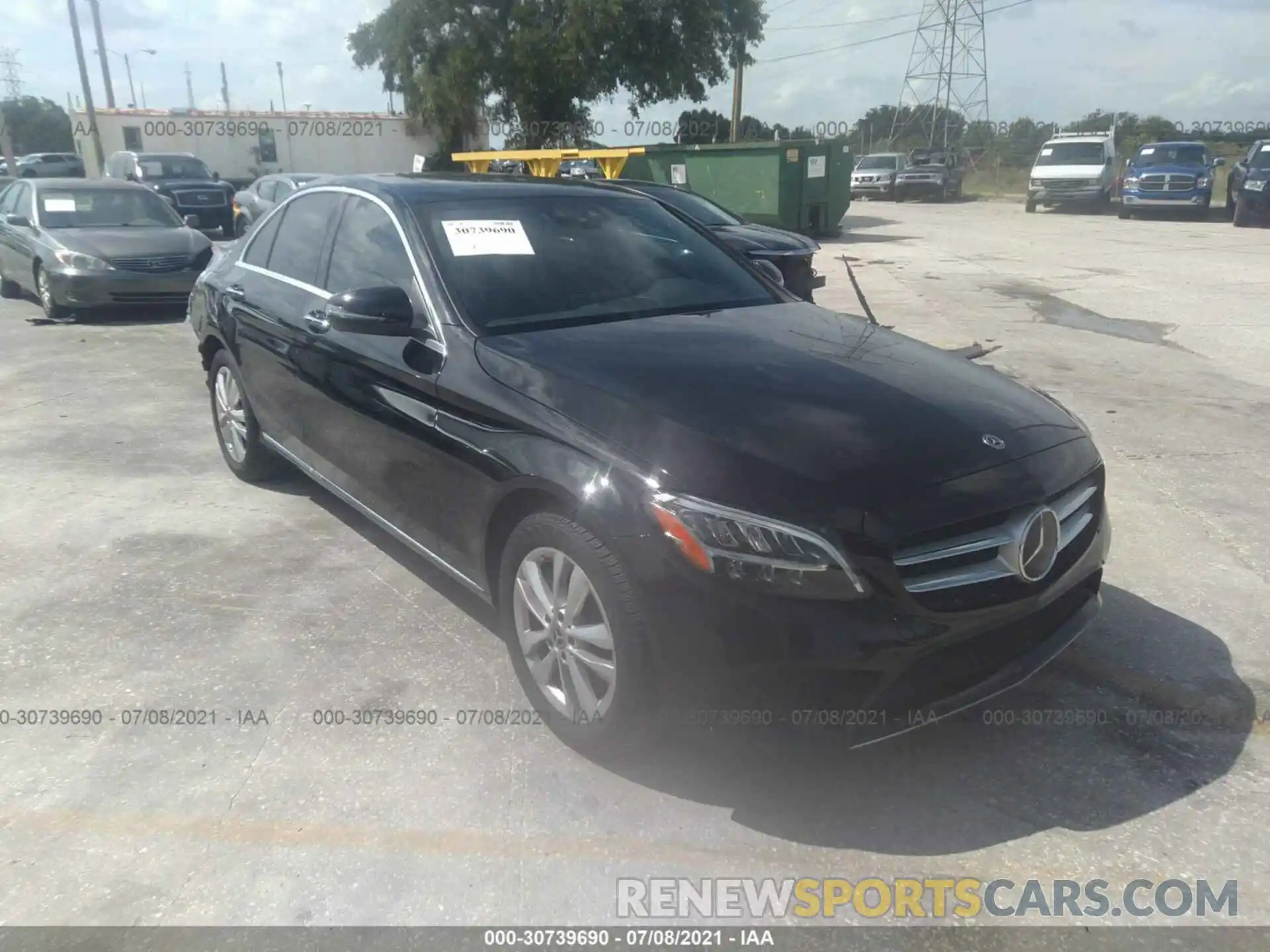 1 Photograph of a damaged car WDDWF8EB5LR558935 MERCEDES-BENZ C-CLASS 2020