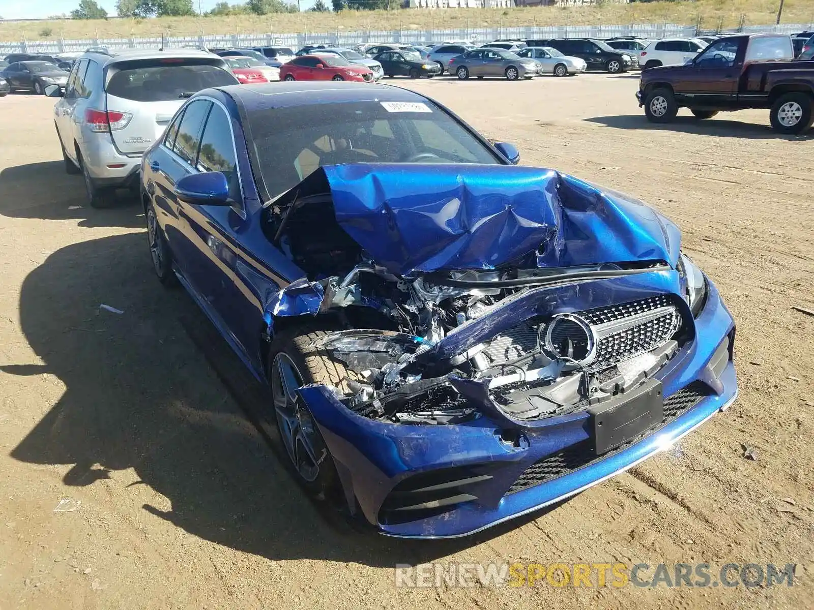 1 Photograph of a damaged car WDDWF8EB5LR561981 MERCEDES-BENZ C CLASS 2020