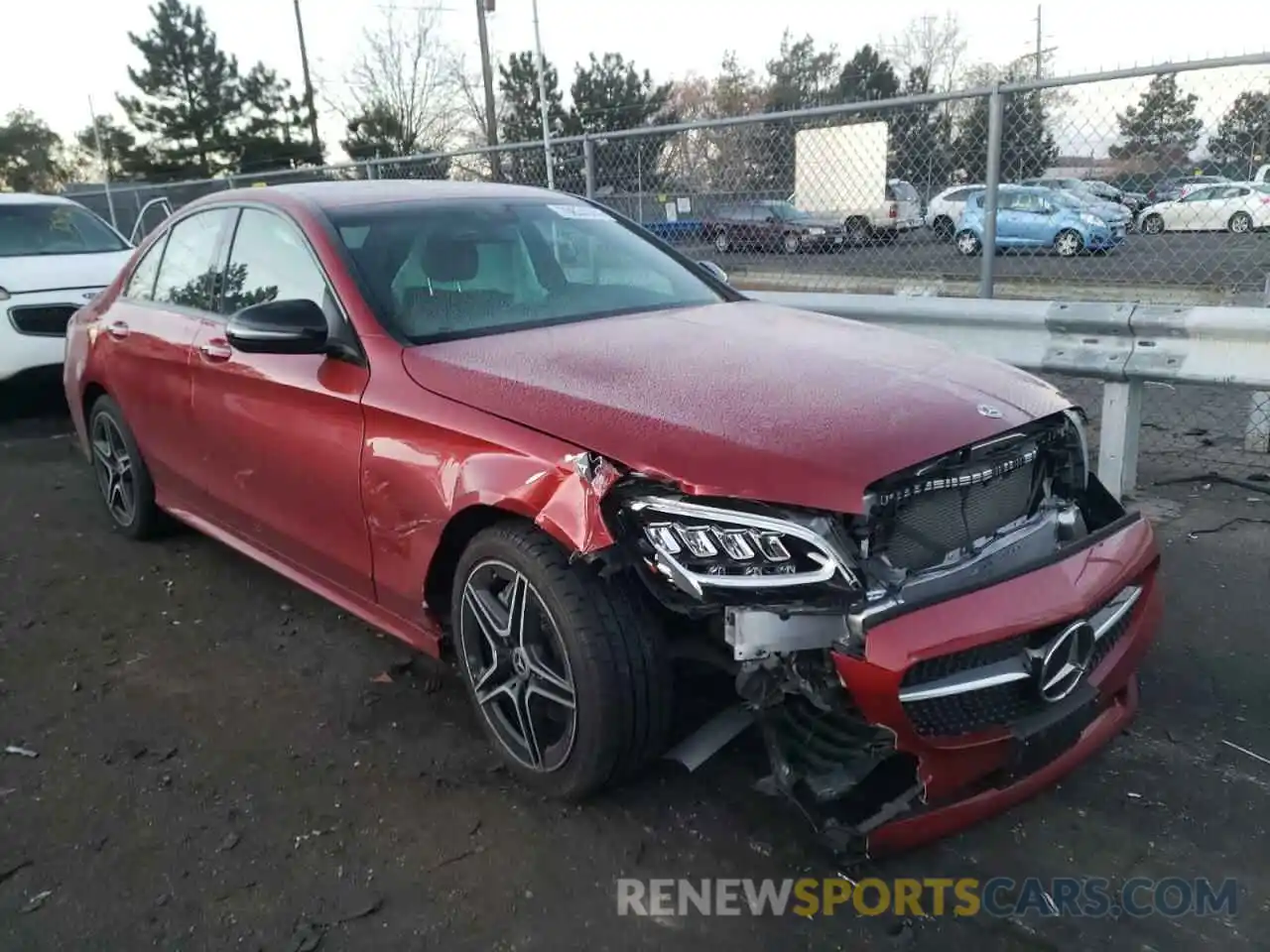 1 Photograph of a damaged car WDDWF8EB6LR529296 MERCEDES-BENZ C-CLASS 2020