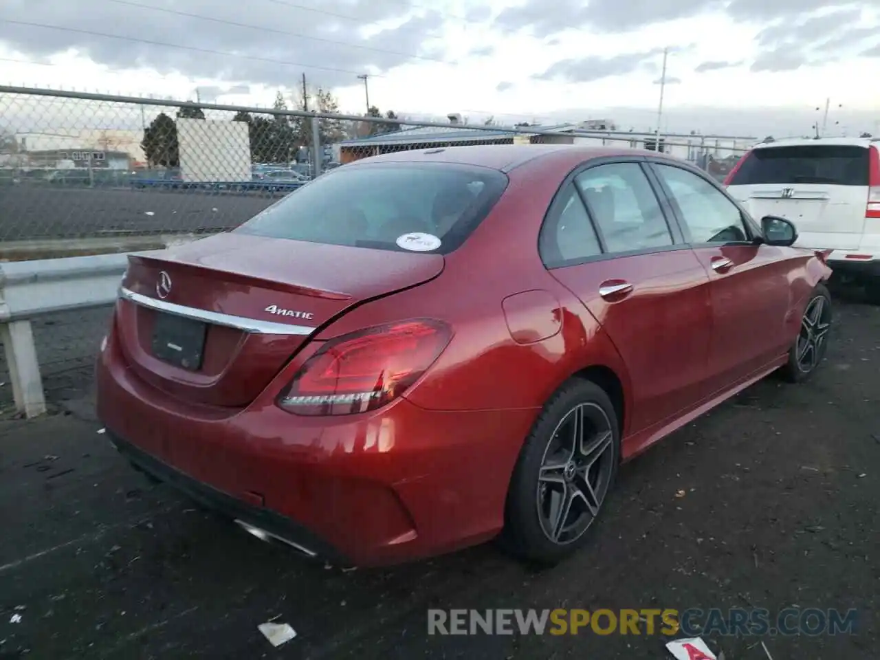 4 Photograph of a damaged car WDDWF8EB6LR529296 MERCEDES-BENZ C-CLASS 2020