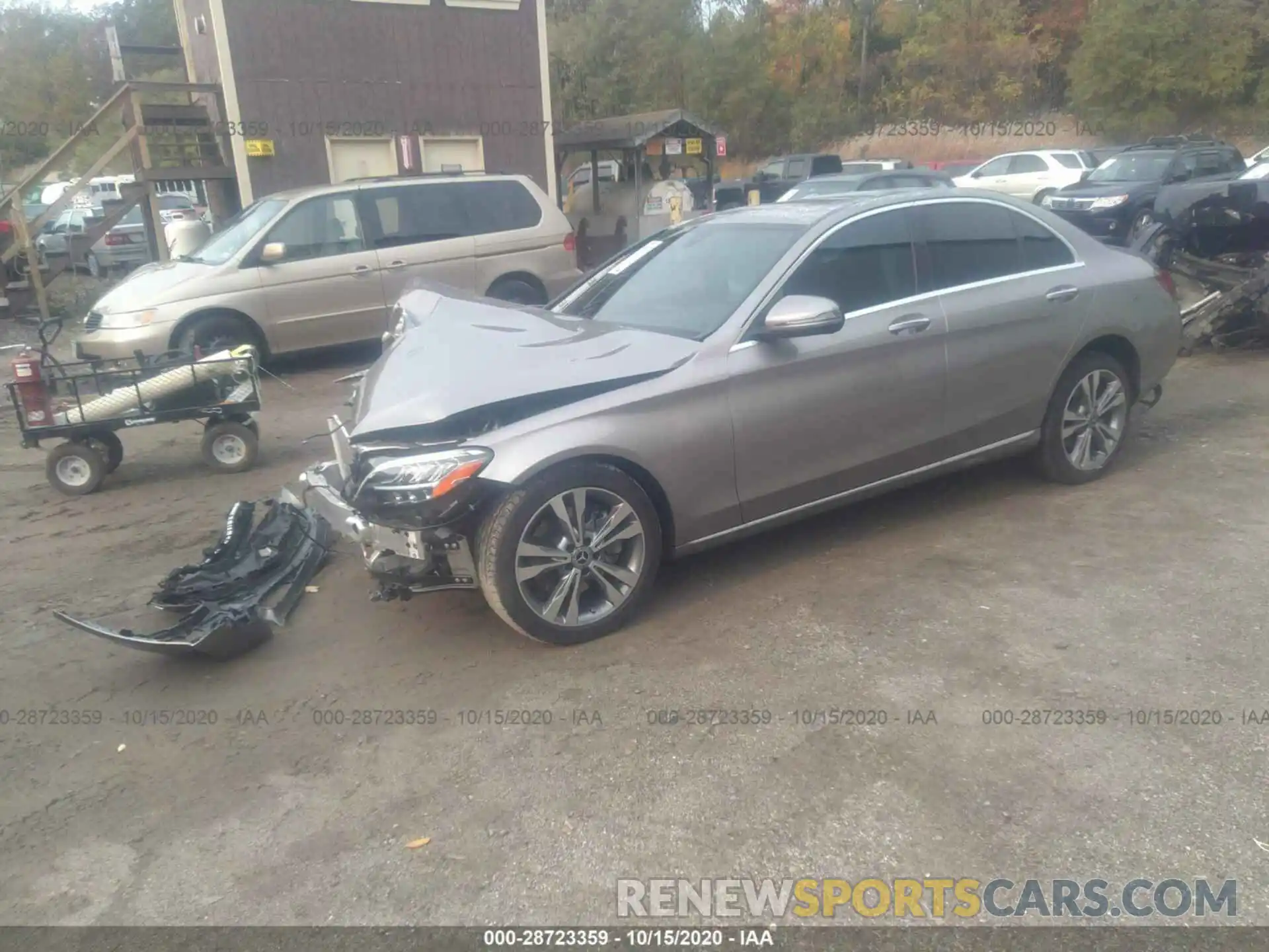 2 Photograph of a damaged car WDDWF8EB6LR533932 MERCEDES-BENZ C-CLASS 2020