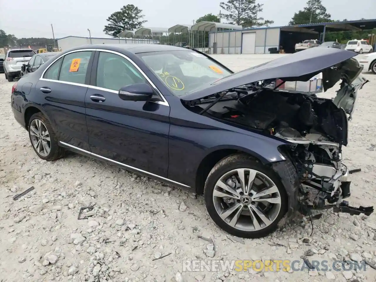 1 Photograph of a damaged car WDDWF8EB6LR542937 MERCEDES-BENZ C-CLASS 2020