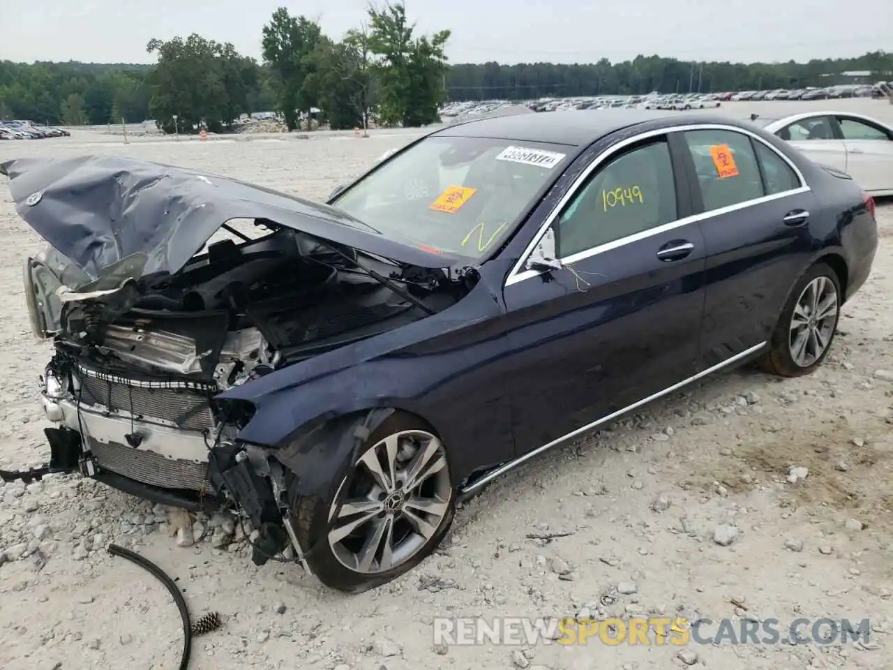 2 Photograph of a damaged car WDDWF8EB6LR542937 MERCEDES-BENZ C-CLASS 2020