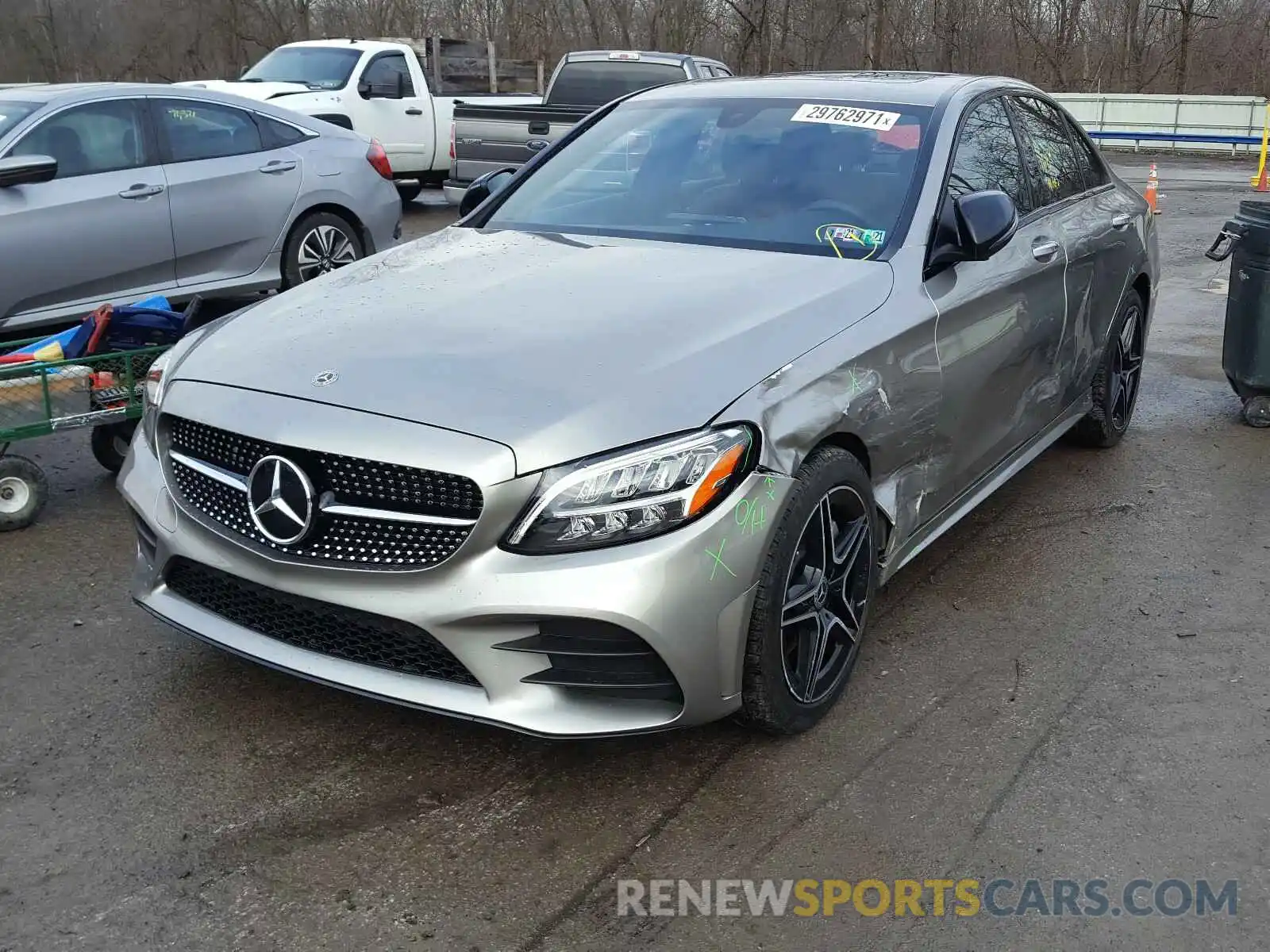 2 Photograph of a damaged car WDDWF8EB7LR527203 MERCEDES-BENZ C CLASS 2020