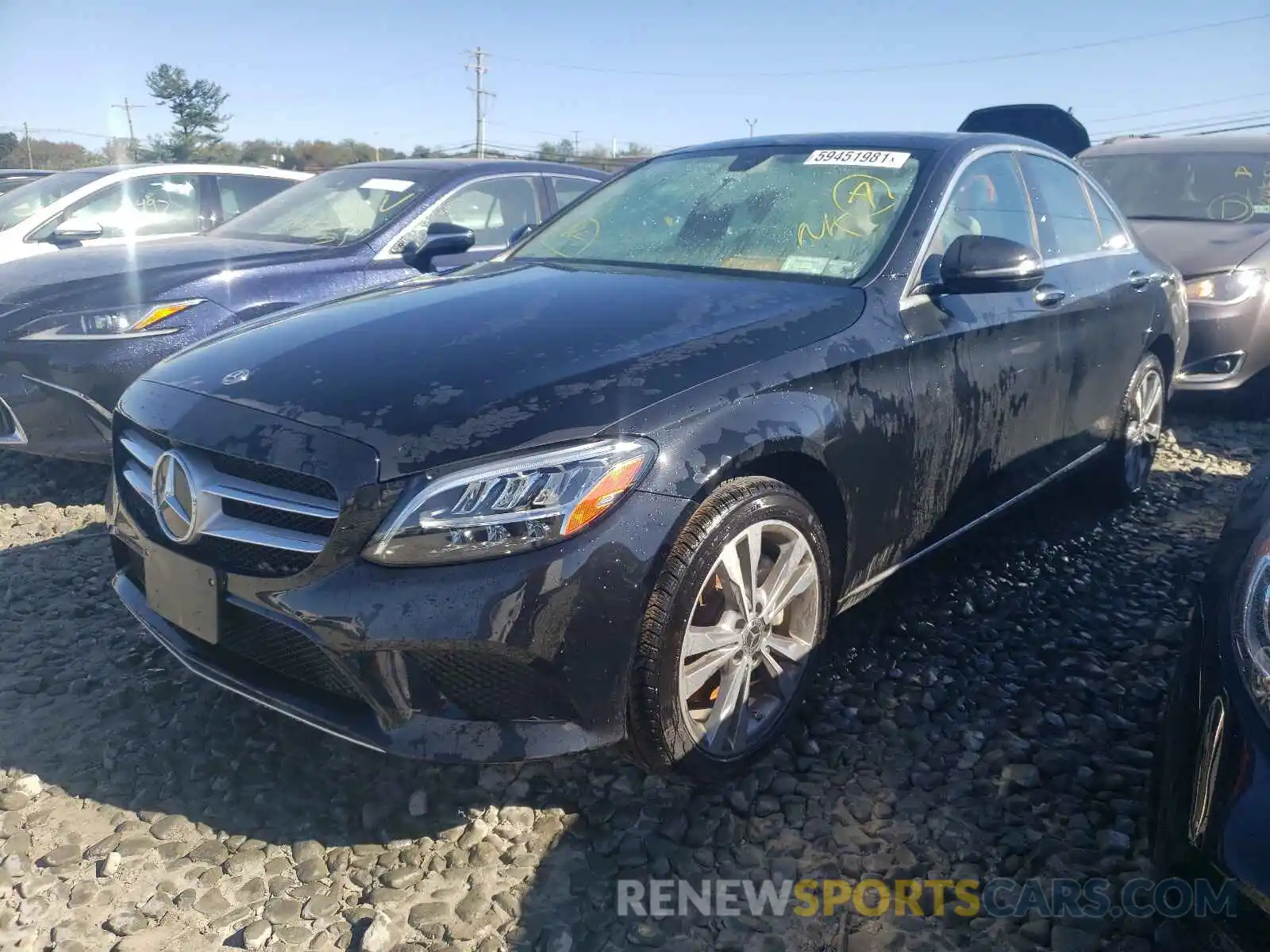 2 Photograph of a damaged car WDDWF8EB7LR544339 MERCEDES-BENZ C-CLASS 2020