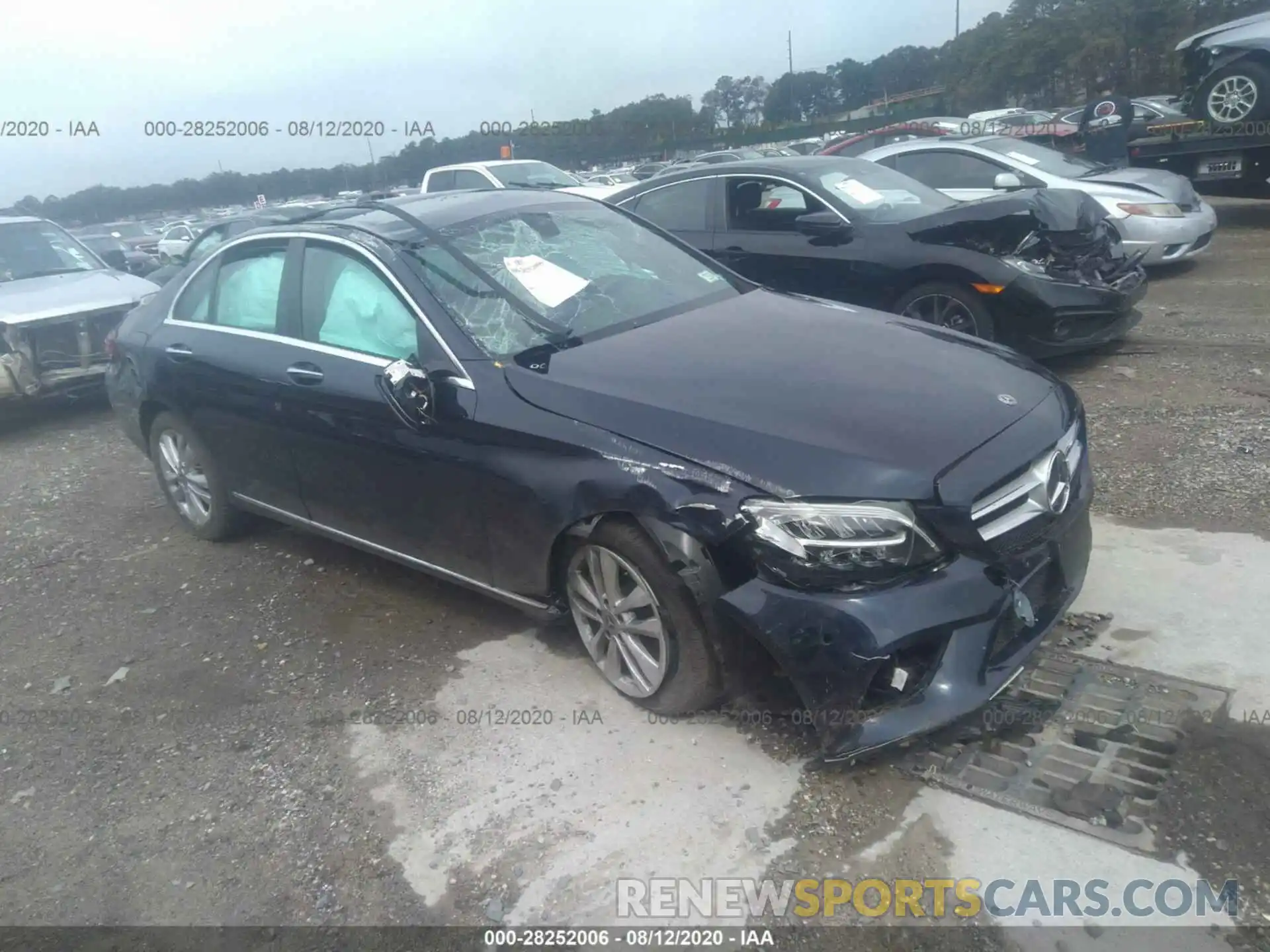 1 Photograph of a damaged car WDDWF8EB7LR558452 MERCEDES-BENZ C-CLASS 2020