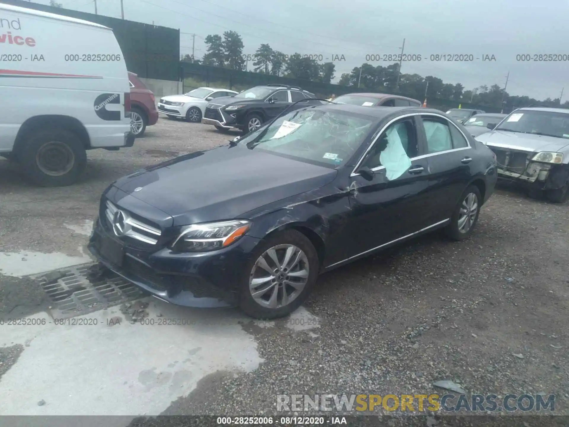 2 Photograph of a damaged car WDDWF8EB7LR558452 MERCEDES-BENZ C-CLASS 2020