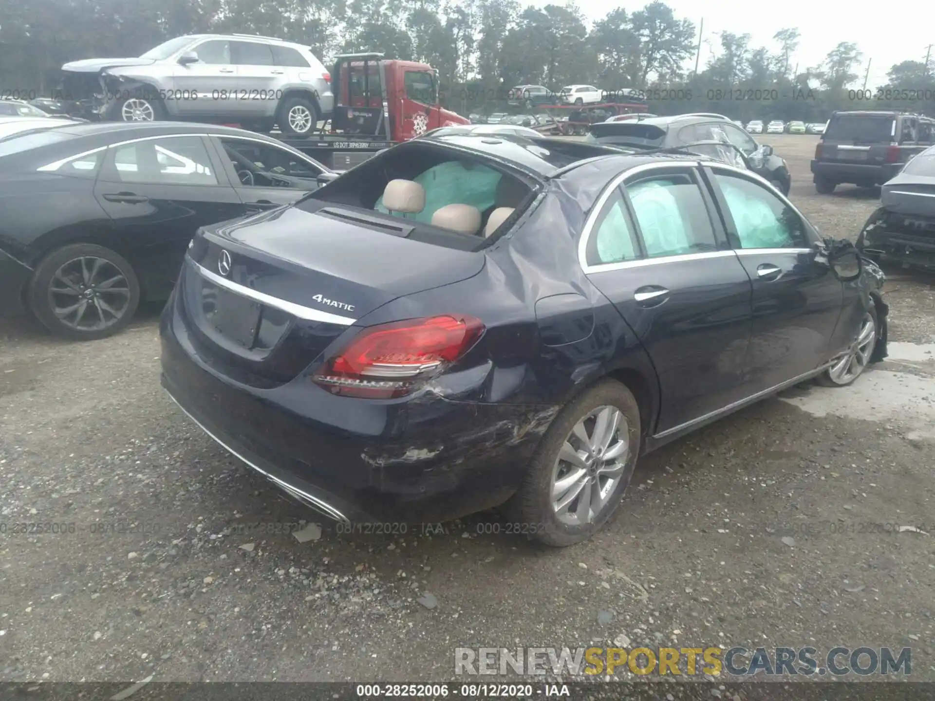 4 Photograph of a damaged car WDDWF8EB7LR558452 MERCEDES-BENZ C-CLASS 2020