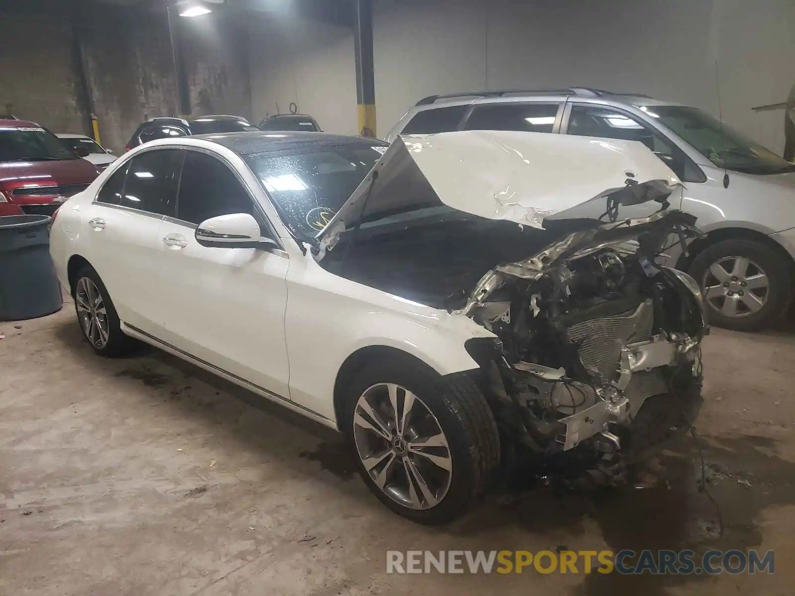 1 Photograph of a damaged car WDDWF8EB8LR527825 MERCEDES-BENZ C-CLASS 2020