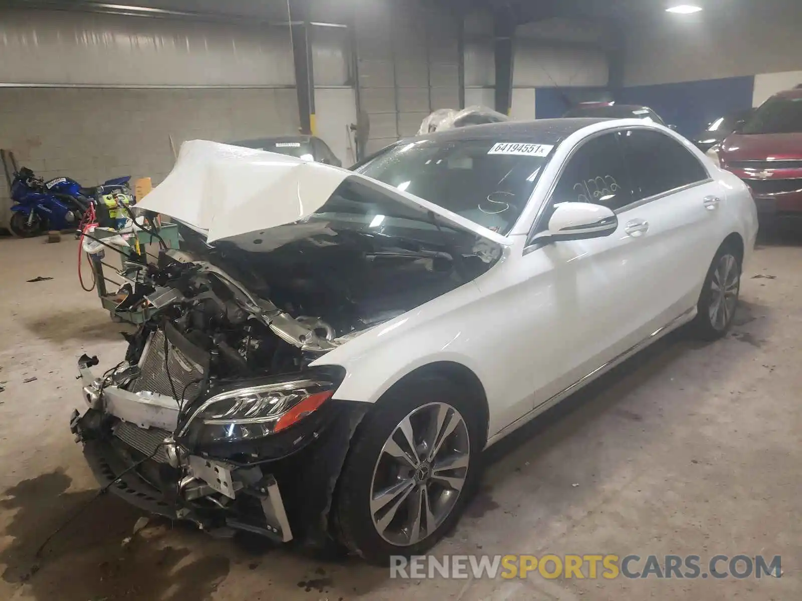 2 Photograph of a damaged car WDDWF8EB8LR527825 MERCEDES-BENZ C-CLASS 2020