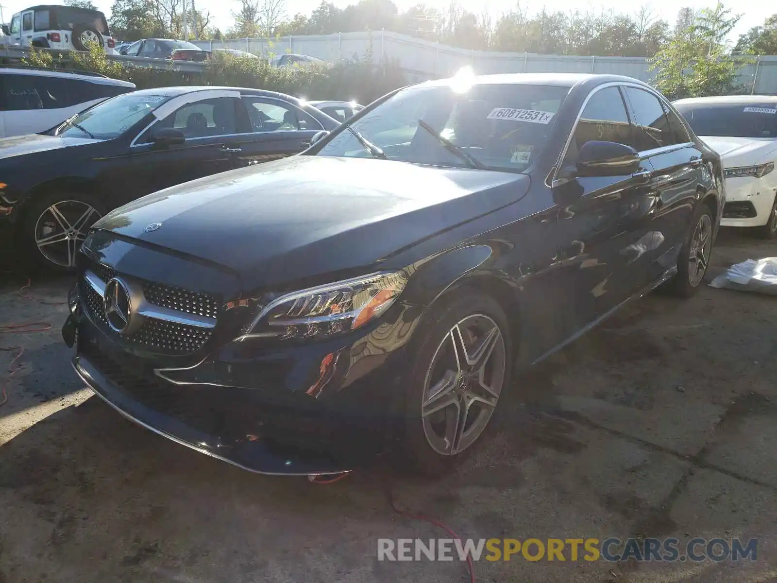 2 Photograph of a damaged car WDDWF8EB8LR551347 MERCEDES-BENZ C-CLASS 2020