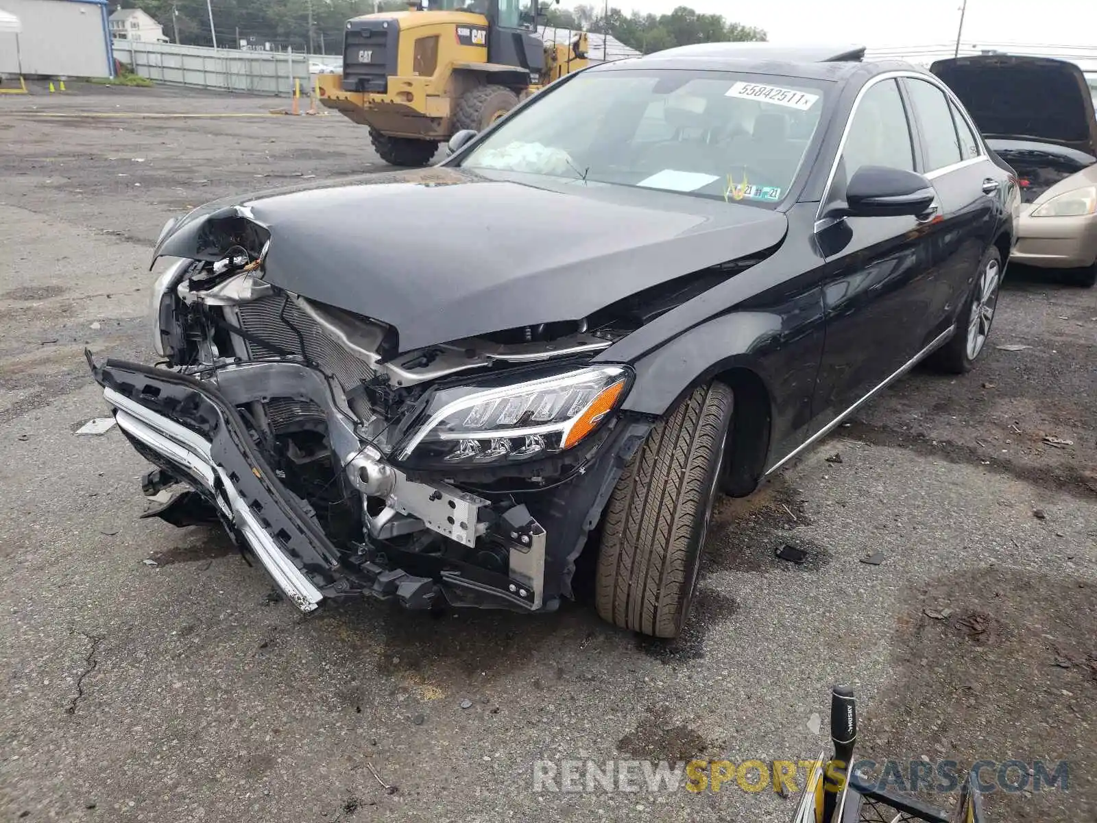 2 Photograph of a damaged car WDDWF8EB8LR555186 MERCEDES-BENZ C-CLASS 2020