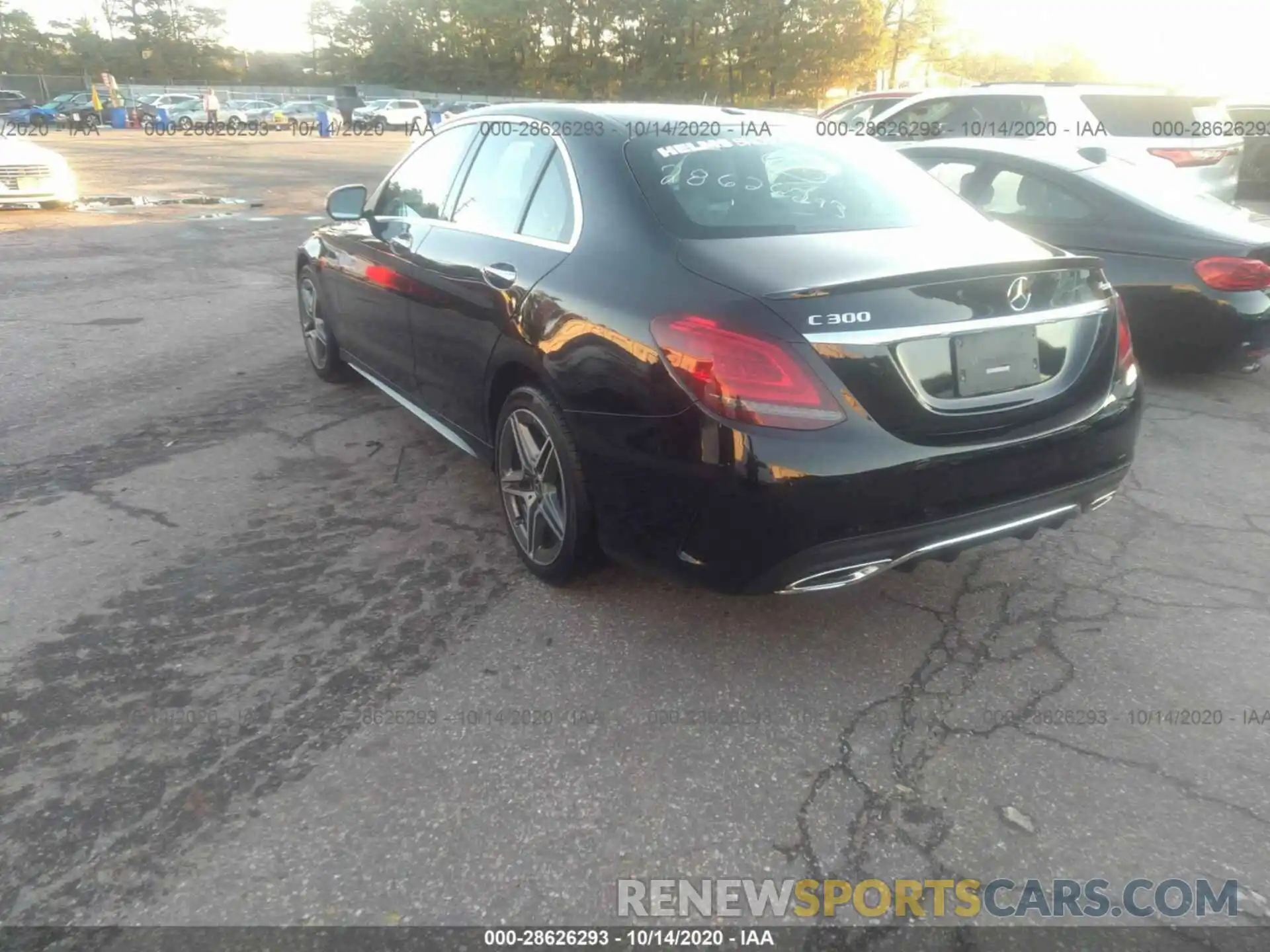 3 Photograph of a damaged car WDDWF8EB8LR561652 MERCEDES-BENZ C-CLASS 2020