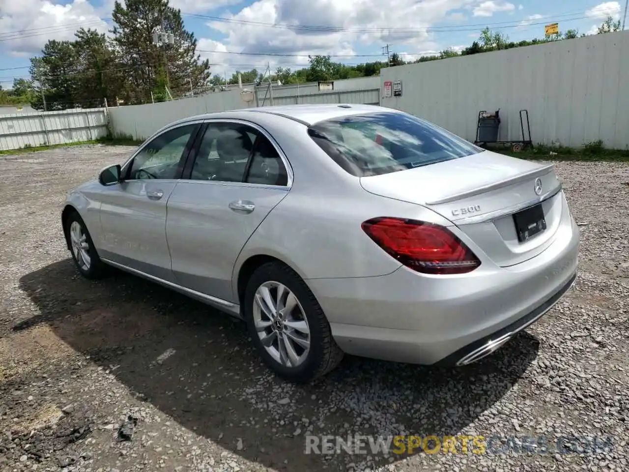 3 Photograph of a damaged car WDDWF8EB9LR525601 MERCEDES-BENZ C-CLASS 2020