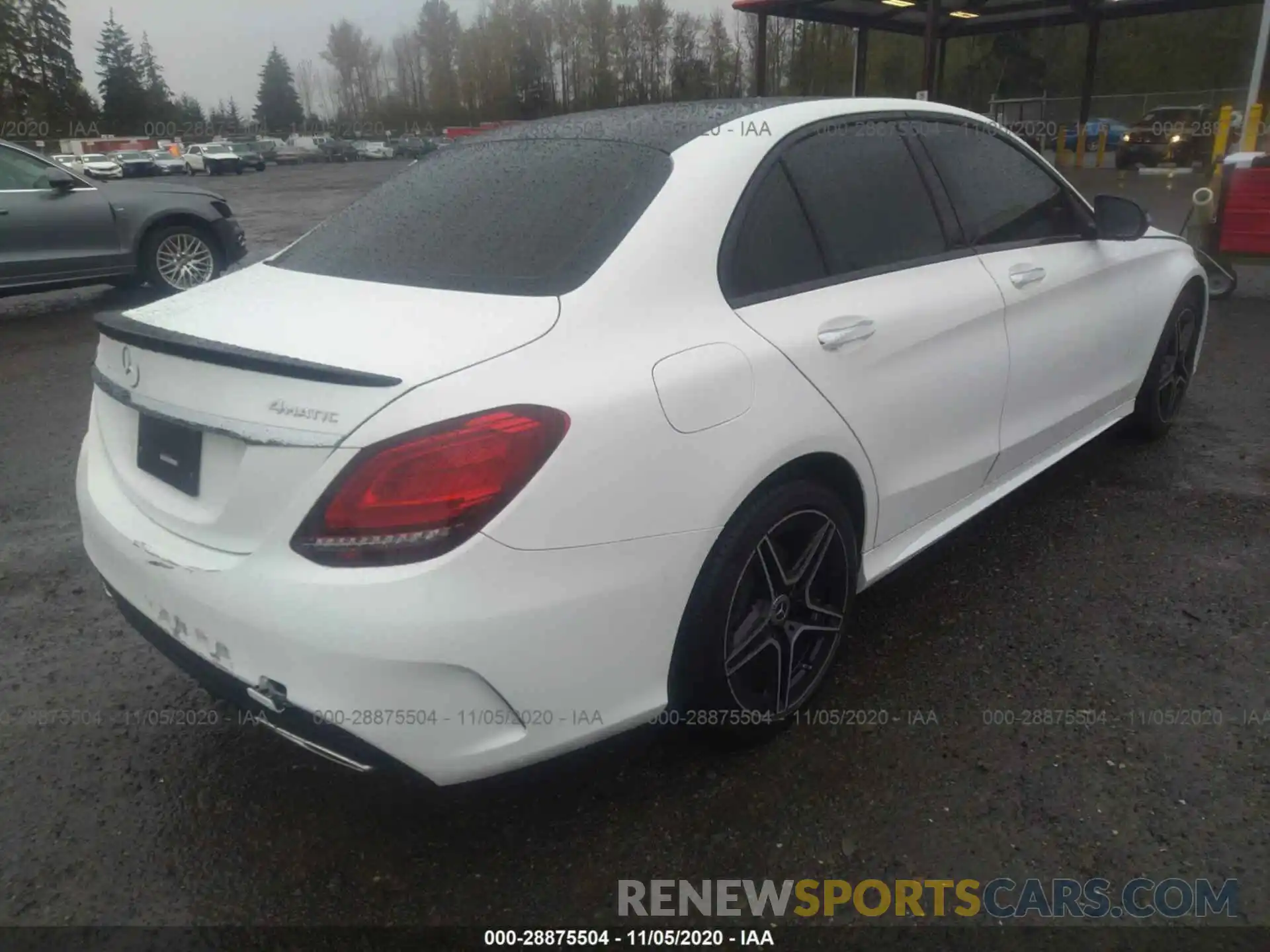 4 Photograph of a damaged car WDDWF8EB9LR527543 MERCEDES-BENZ C-CLASS 2020