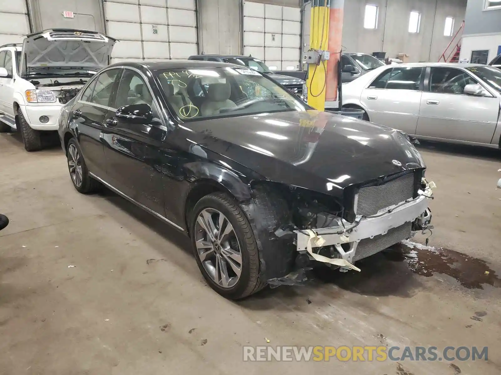 1 Photograph of a damaged car WDDWF8EB9LR540602 MERCEDES-BENZ C CLASS 2020